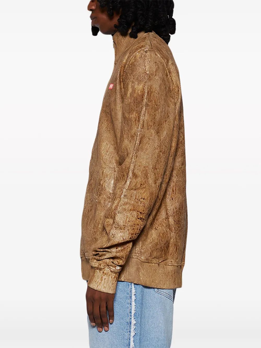 Diesel o1mle0426 S-Nyce Logo Patch Bomber Jacket in Brown Size US M / EU 48-50 / 2 - 4 Thumbnail