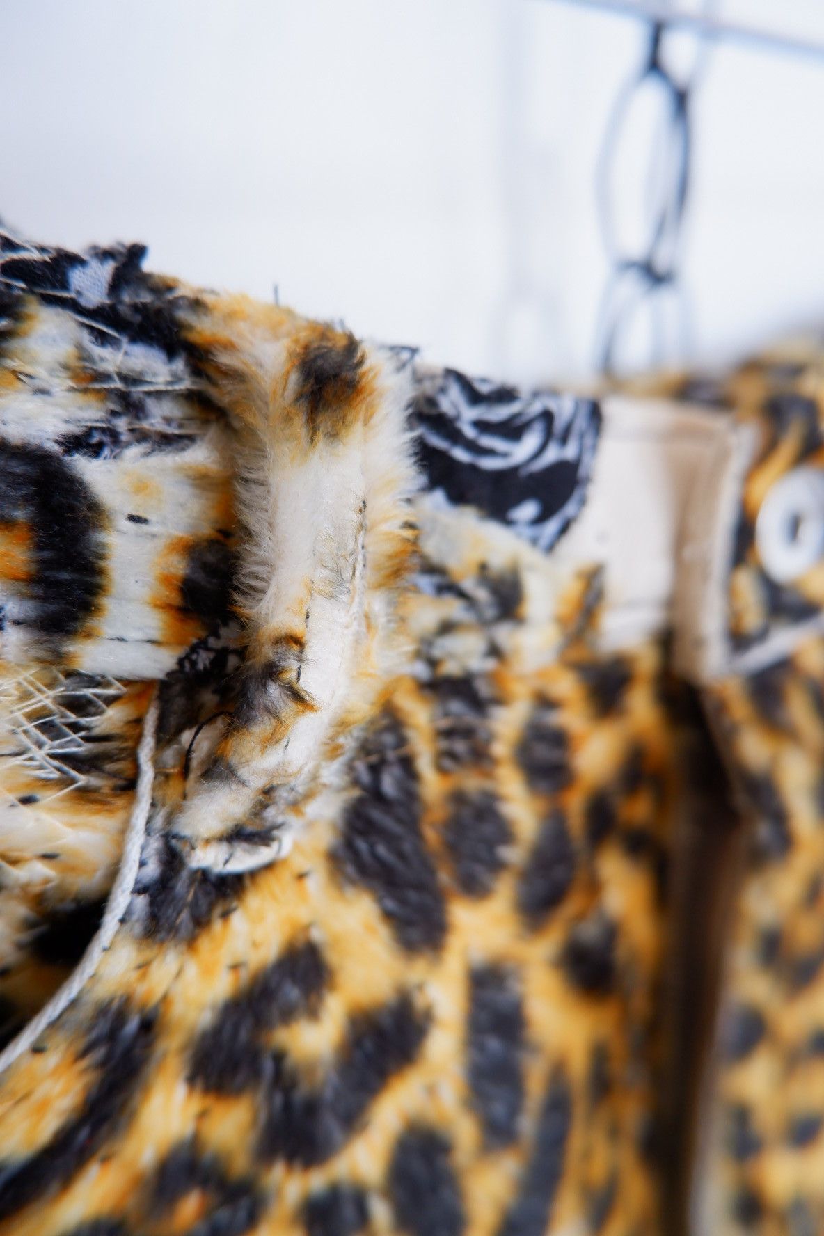 Japanese Brand 1/1 Proleta Re Art Inspired Leopard Sashiko Boro Jorts Size US 34 / EU 50 - 7 Thumbnail