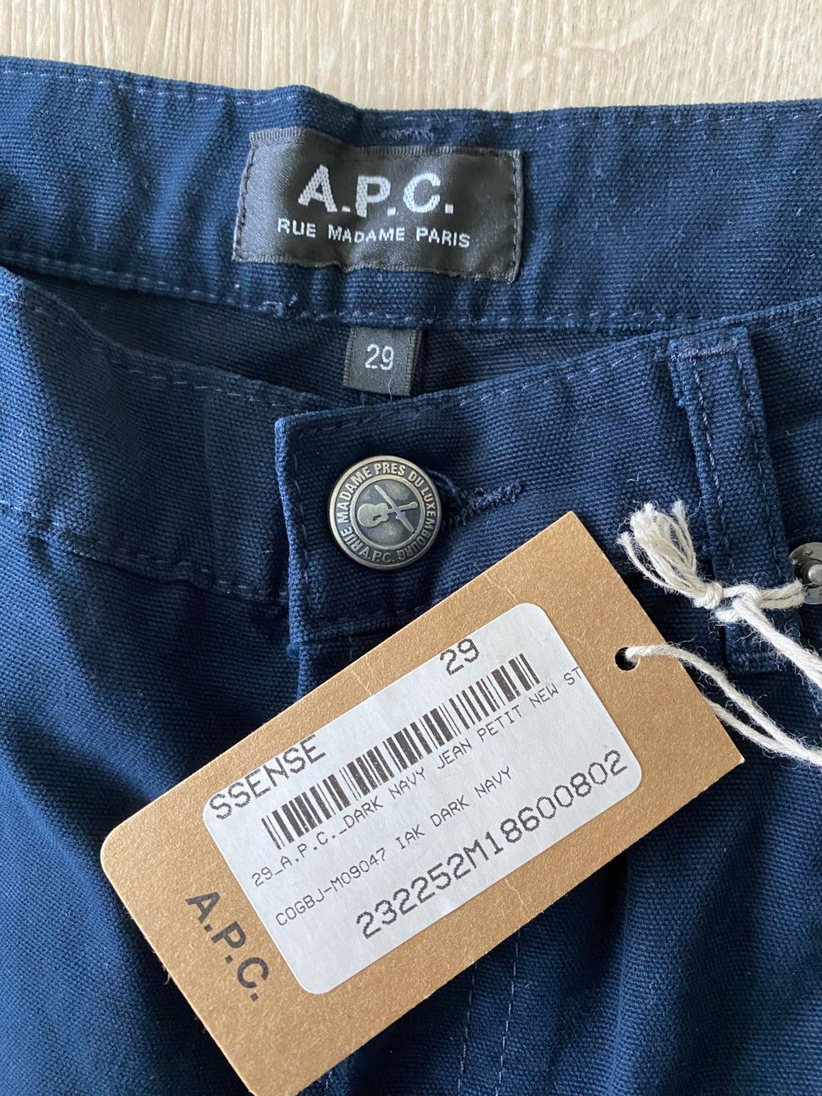 A.P.C. A.P.C. Petit New Standard Dark Navy Denim Jeans 29 Size US 29 - 3 Thumbnail