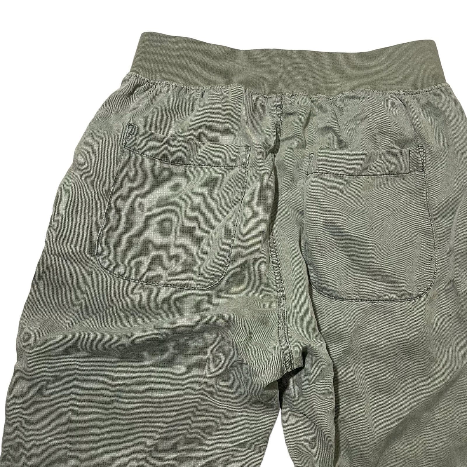 Faherty Faherty Arlie Pants Thyme Green Linen Blend Pull On Size XS Size 26" / US 2 / IT 38 - 10 Thumbnail