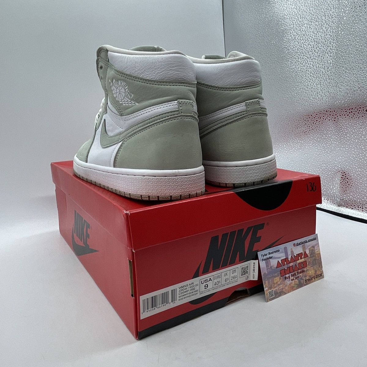 Jordan Brand Air Jordan 1 high seafoam Size US 9 / IT 39 - 4 Thumbnail