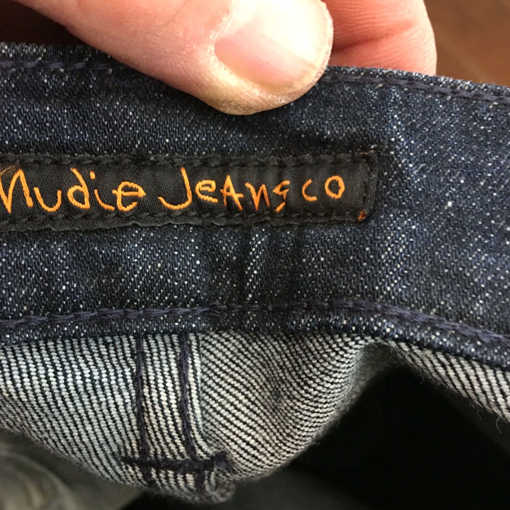 Vintage Nudie Jeans Mens Navy Dark Blue 27x32 Straight Athletic Regular 27 Navy Blue 90s? Mens Size US 27 - 5 Thumbnail