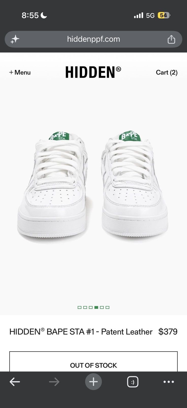 Bape HIDDEN® BAPE STA #1 Friends & Family Patent Leather size 10 Size US 10 / EU 43 - 20 Thumbnail