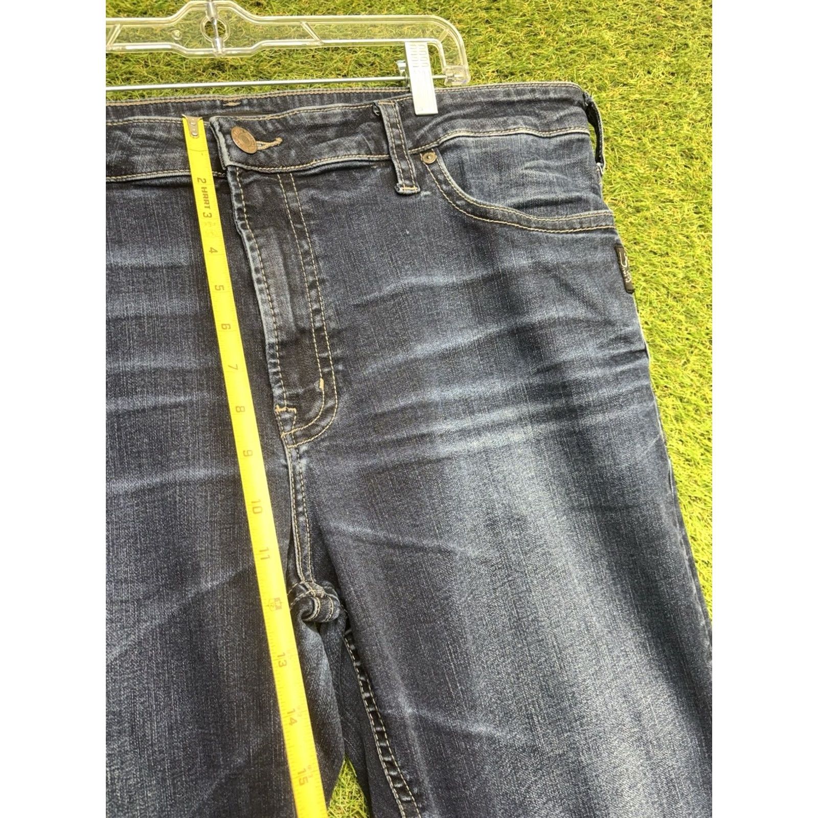 Silver Jeans Co. Silver Jeans Mens Jeans 5-Pocket Dark Wash Denim Stretch Regular Fit 40x36 Cowboy Theme Blue Size US 40 / EU 56 - 5 Thumbnail