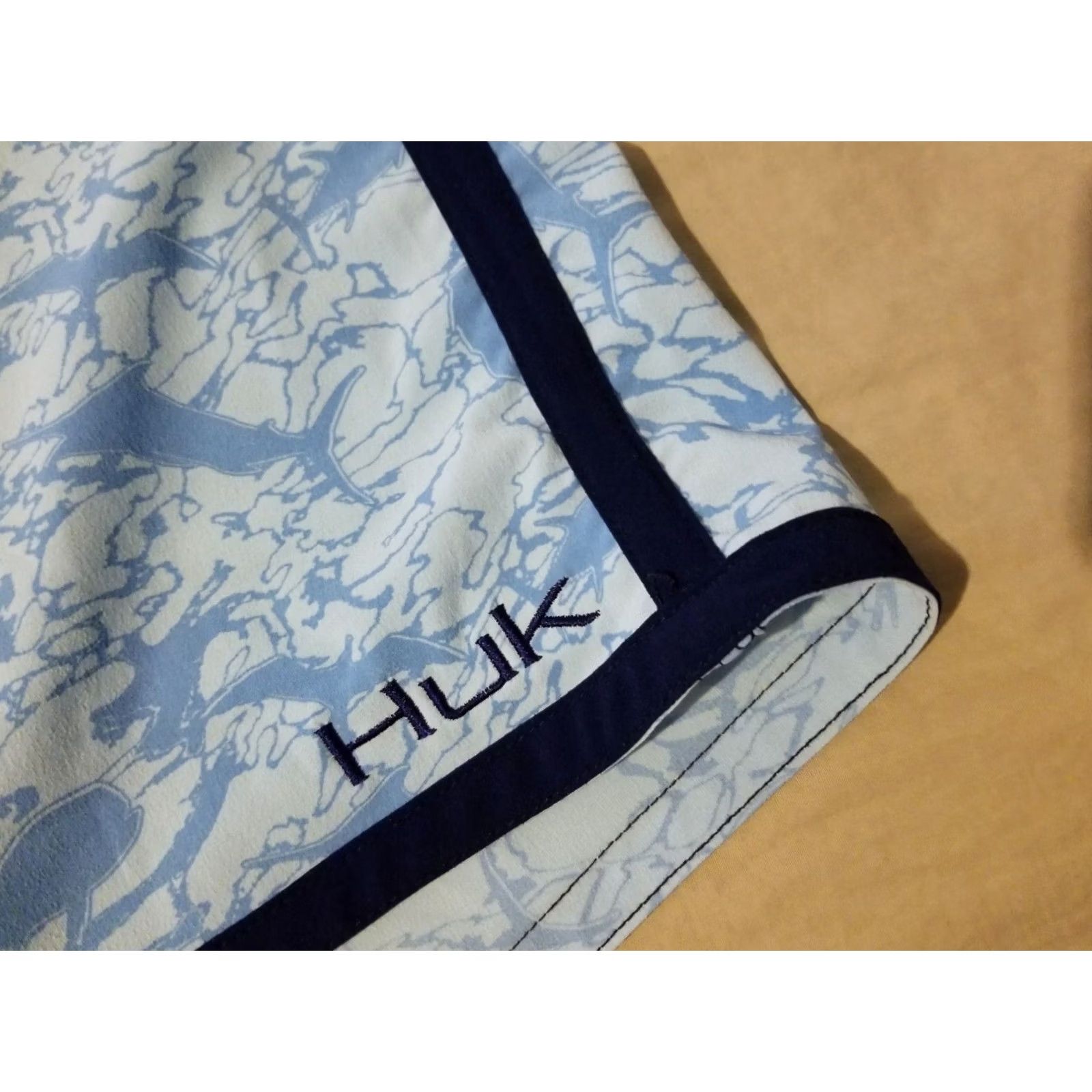 Vintage Mens Huk Shorts 34 Blue Athletic Trunks Size US 34 / EU 50 - 5 Thumbnail