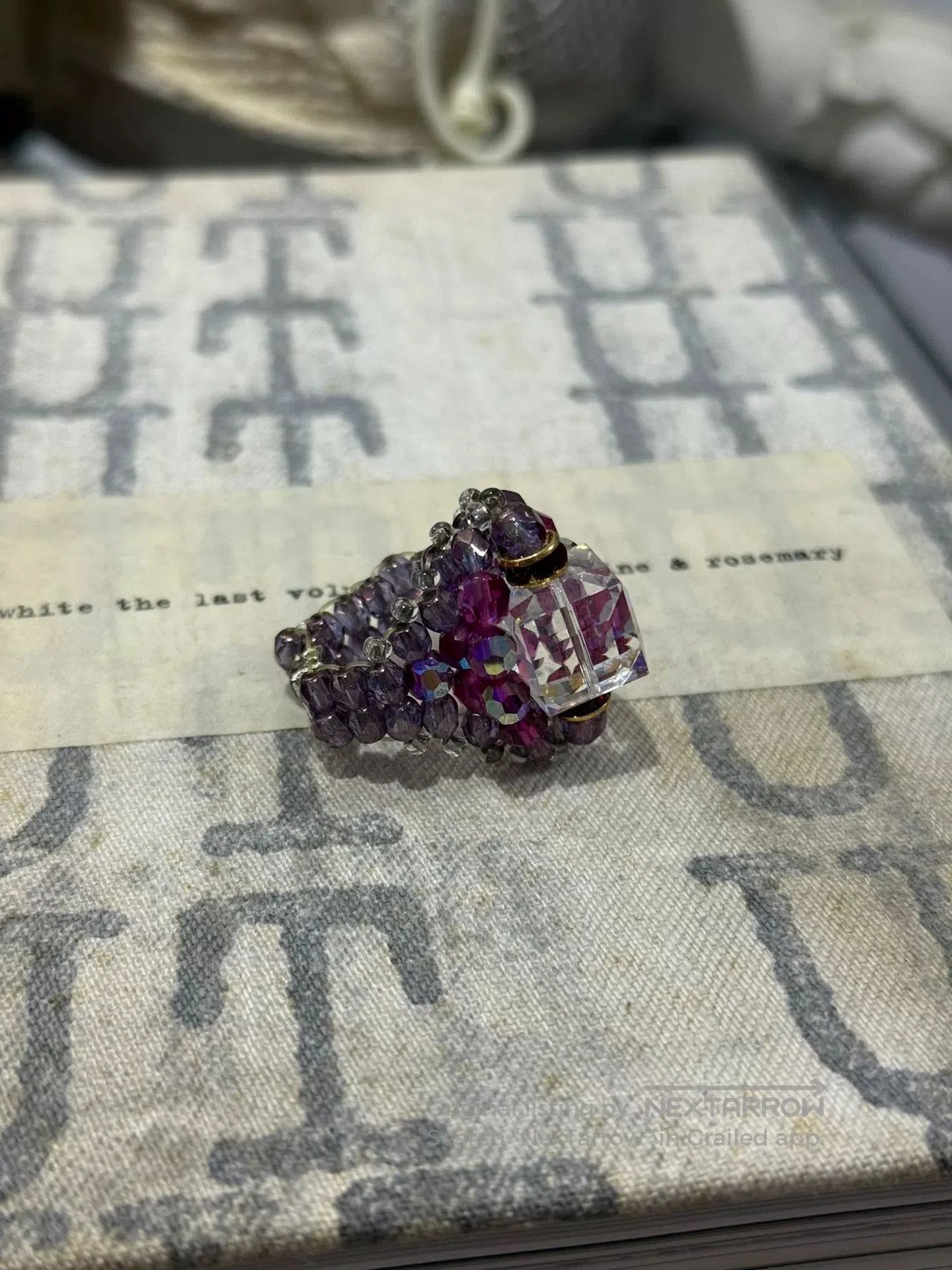 Comme des Garcons Homme Plus Number Nine Gemstone Stretch Ring. Size ONE SIZE - 4 Thumbnail