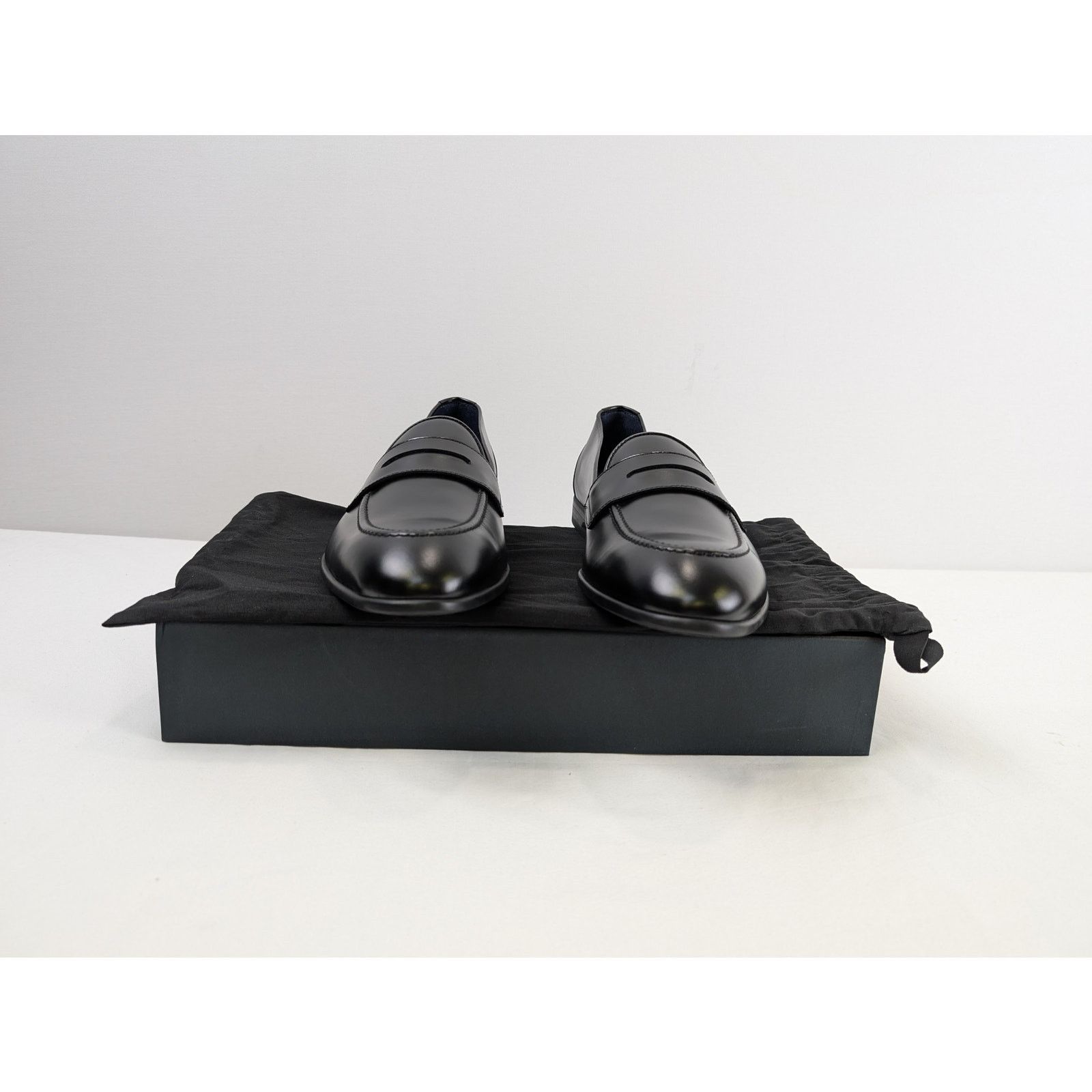 Brioni o1rshd1 Penny Loafer Uniform Shoe Boots in Black Size US 11.5 / EU 44-45 - 14 Thumbnail