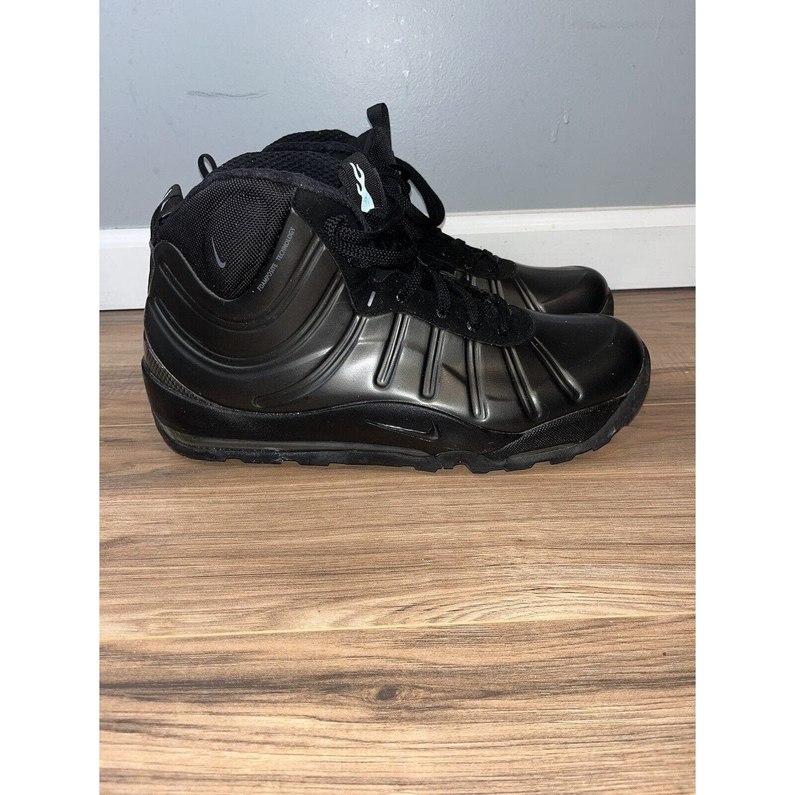 Nike Nike Air Bakin Posite Triple Black 2019 Authentic 14 Boots Grailed