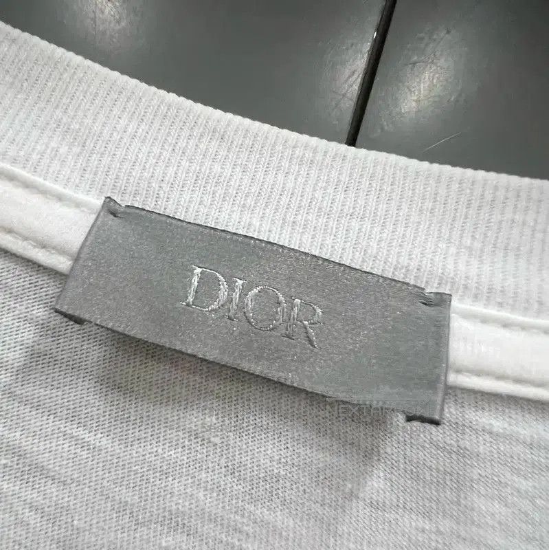Dior Dior White Short Sleeve Cotton T-Shirt . Size US L / EU 52-54 / 3 - 2 Thumbnail