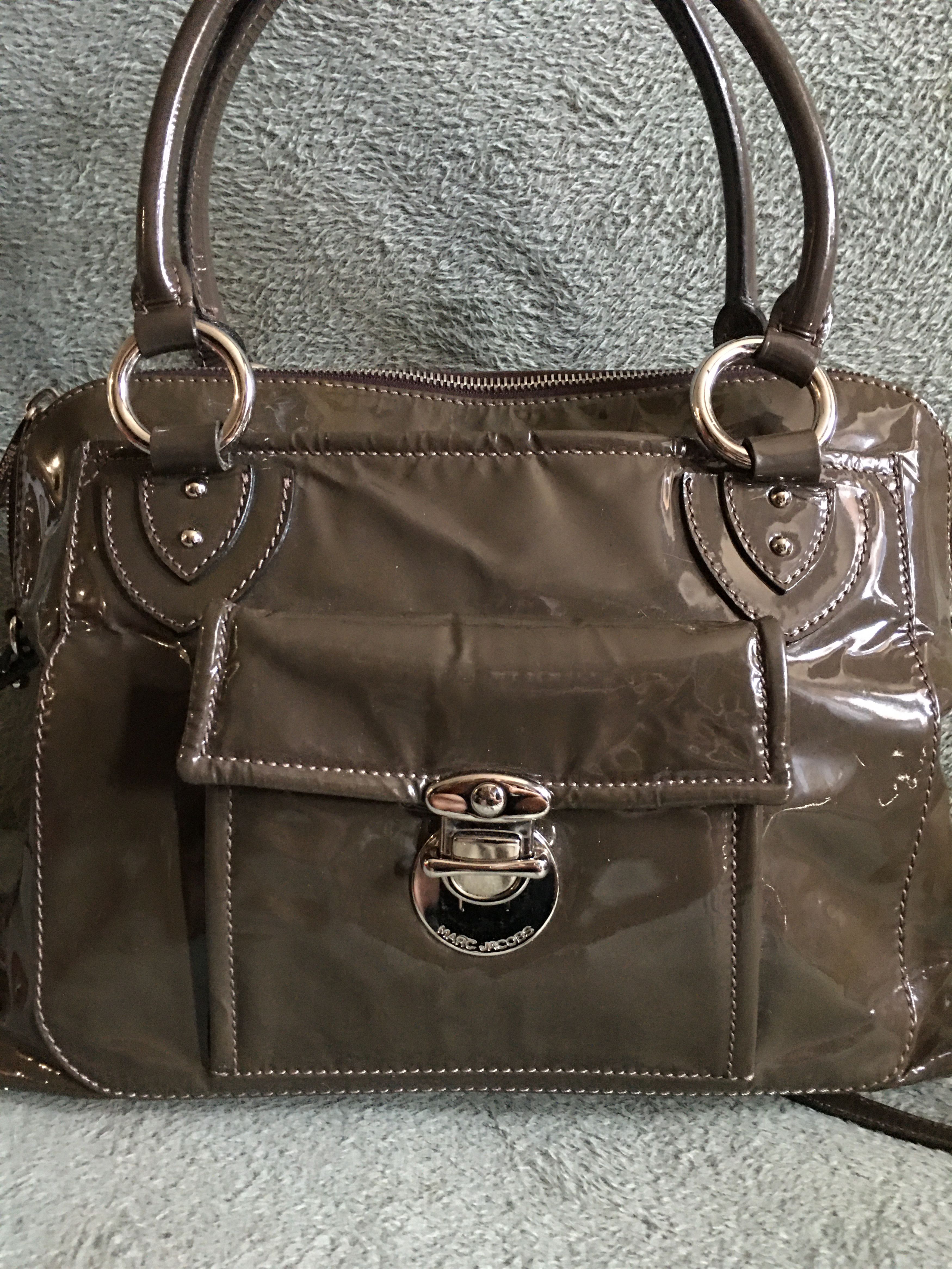 Marc Jacobs Marc Jacobs Womens Patent Leather Shoulder Bag Handbag Size ONE SIZE - 2 Thumbnail