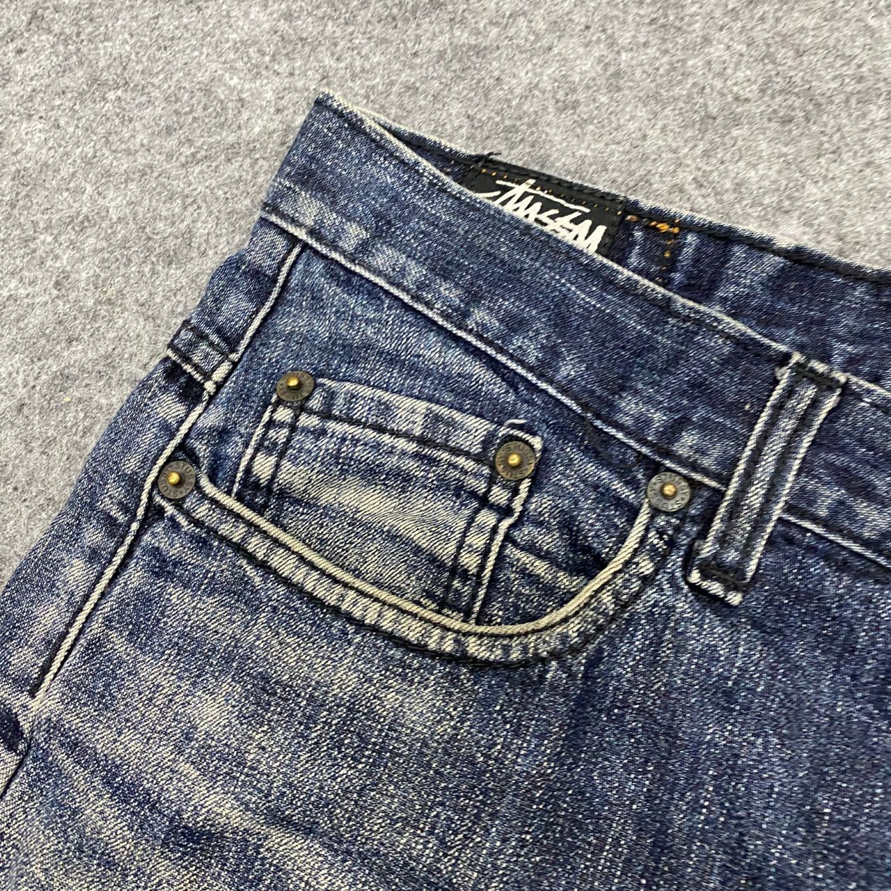 Stussy 💥Need Gone💥 Vintage Stussy Sista Distressed Denim Size US 32 / EU 48 - 12 Thumbnail