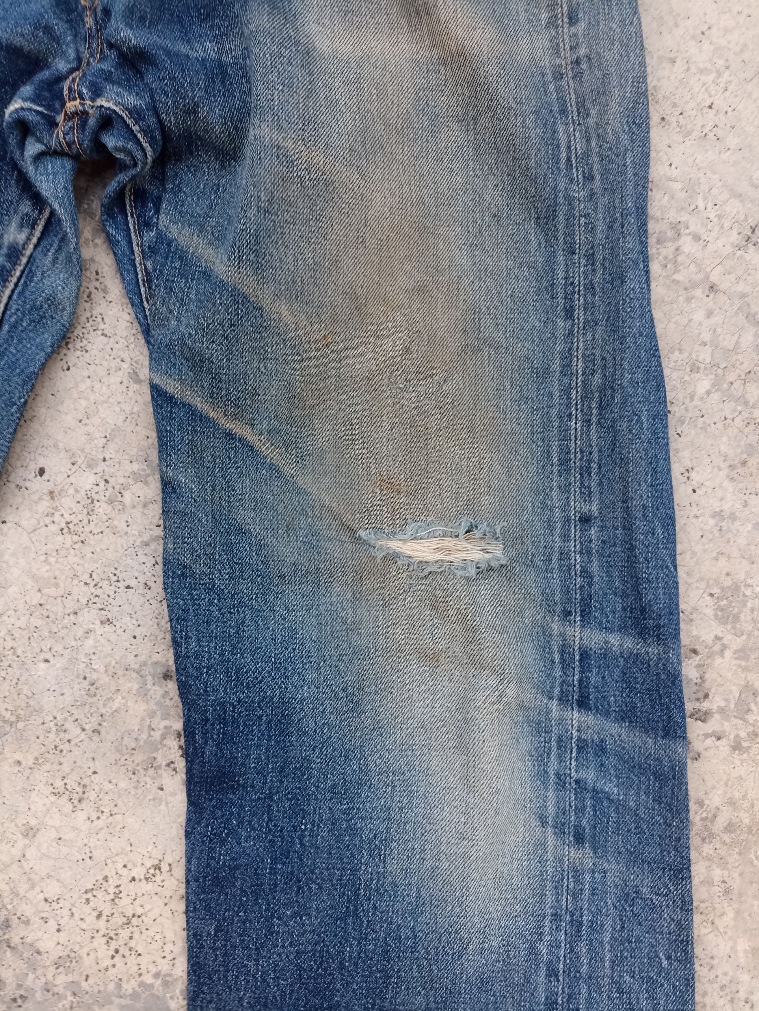 Denime Vintage Denime Jeans Distressed Mud washed Faded jeans Japan Size US 30 / EU 46 - 6 Thumbnail