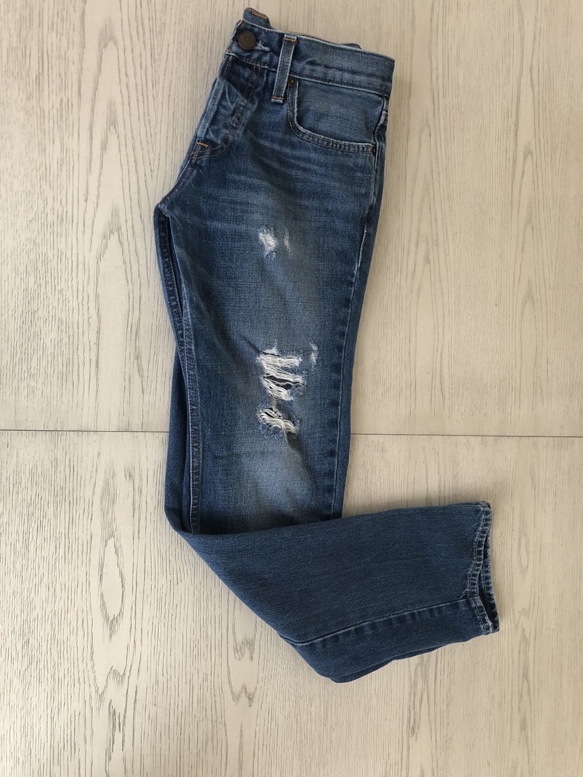 Hollister blue distressed hollister slim straight jeans 28 x 30 men’s Size US 28 / EU 44 - 2 Thumbnail