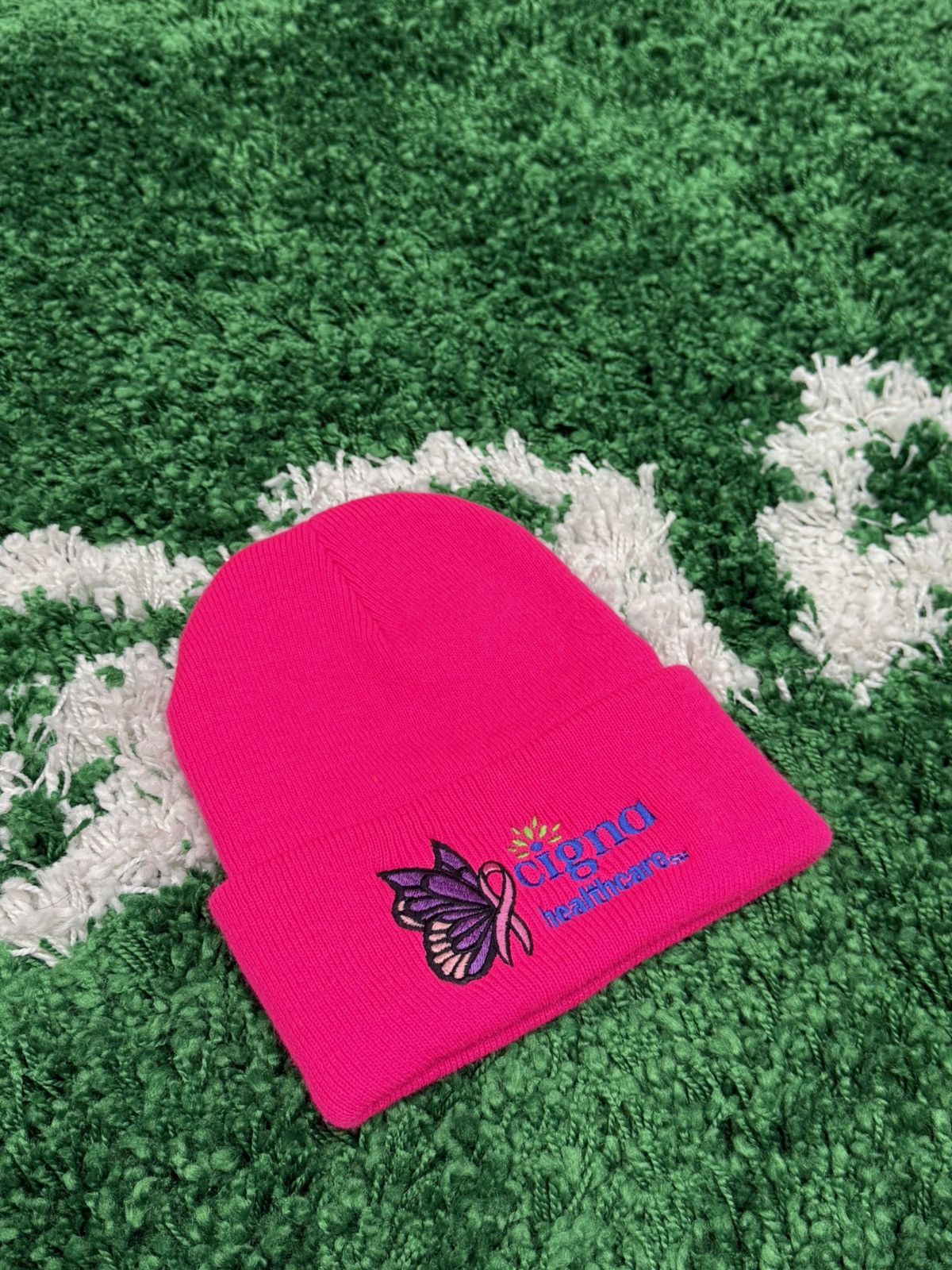 Vintage Vintage Cigna Healthcare Health Beanie Butterfly Pink Size ONE SIZE - 1 Thumbnail