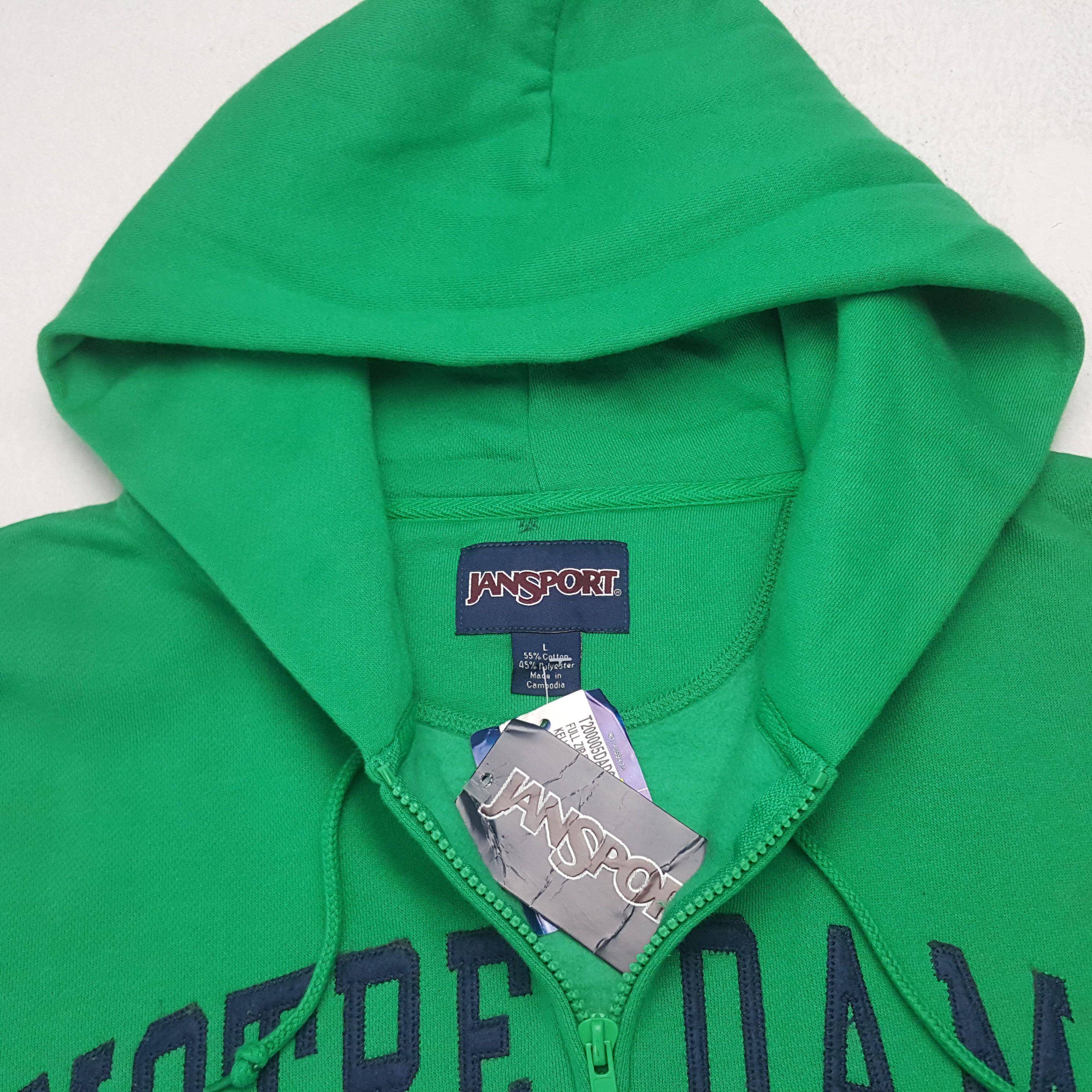 Jansport × Vintage Vintage Notre Lame Zipper Jacket With Hoodies Size US L / EU 52-54 / 3 - 4 Thumbnail