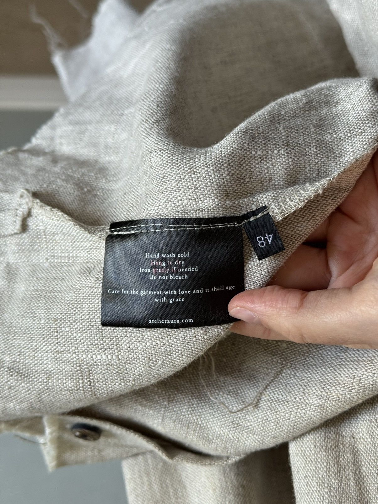 Atelier Aura Atelier Aura linen shirt Size US M / EU 48-50 / 2 - 9 Thumbnail