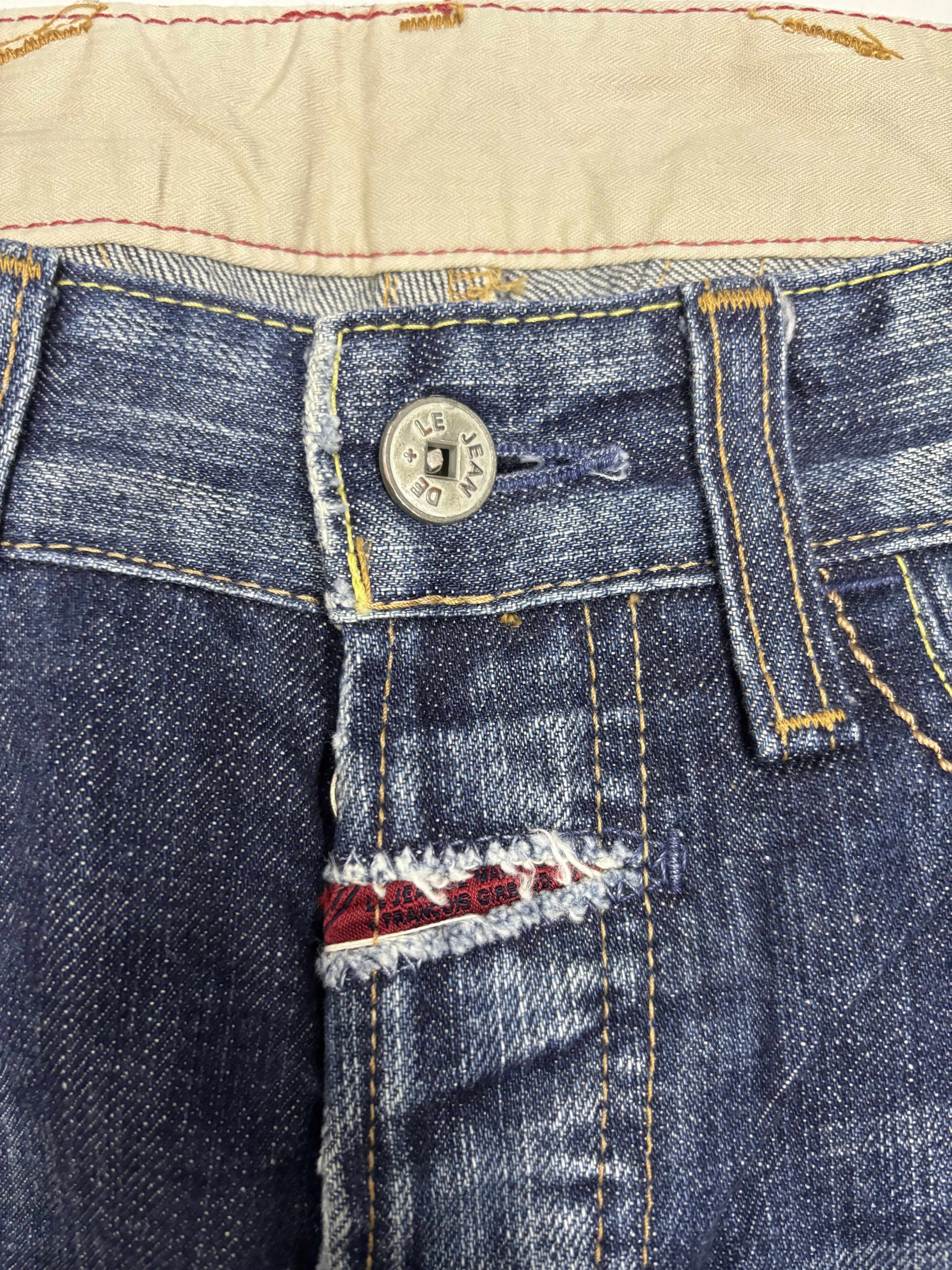 Marithe + Francois Girbaud MARITHE Francois GIRBAUD Straight Cut Distressed Denim Jean Size US 32 / EU 48 - 10 Thumbnail
