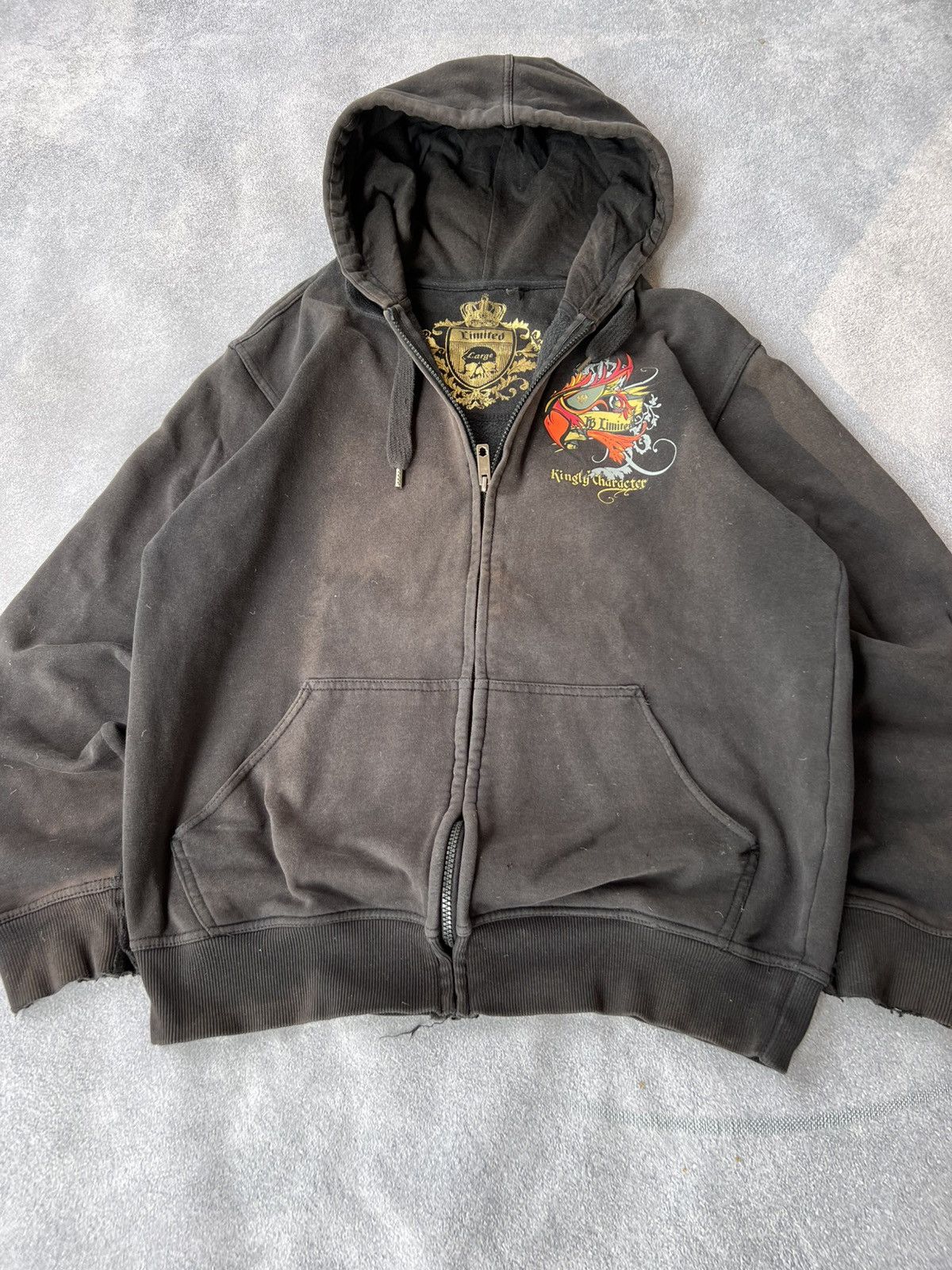 Christian Audigier Rare❤️ & Ed Hardy style Christian Audigier Zip Up Hoodie Y2K Size US M / EU 48-50 / 2 - 5 Thumbnail