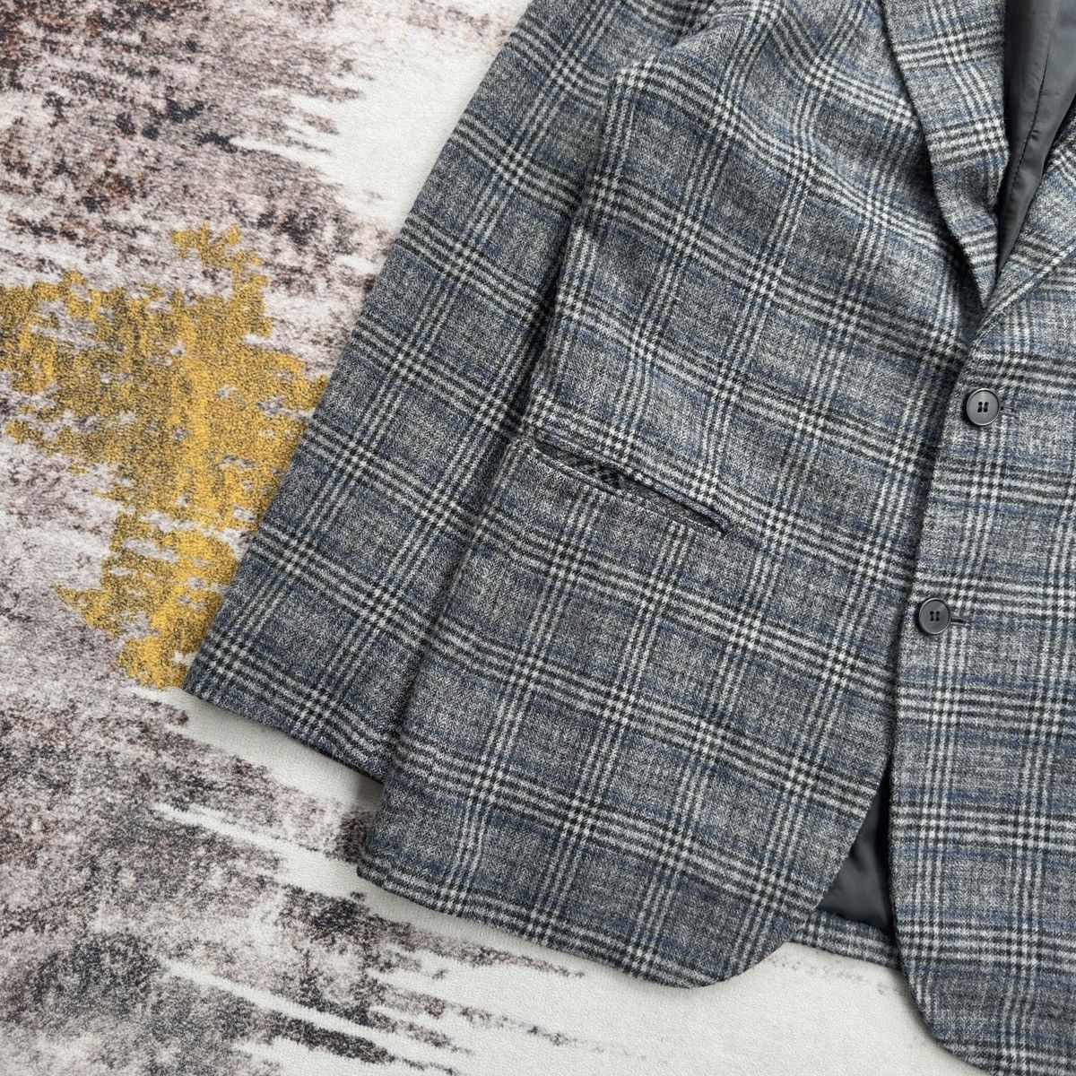 Burberry VINTAGE BURBERRY LONDON CHECK WOOL BLAZER JACKET RARE Size 42R - 7 Thumbnail