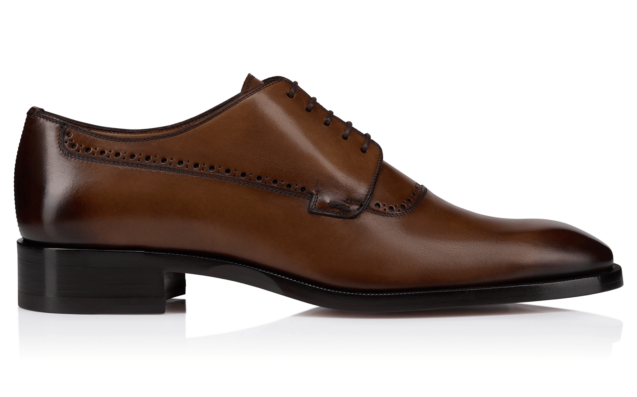 Christian Louboutin Sartoby Flat Brown Leather Dress Oxford Derby Loafer 45 12 Size US 12 / EU 45 - 3 Thumbnail