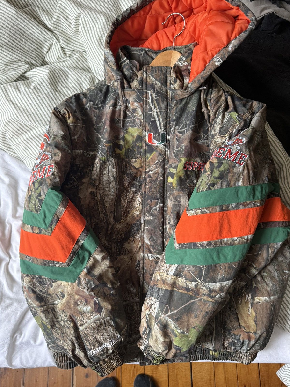 Supreme FW 2012 Tree Camo Field Pullover Jacket (Orange) | Grailed
