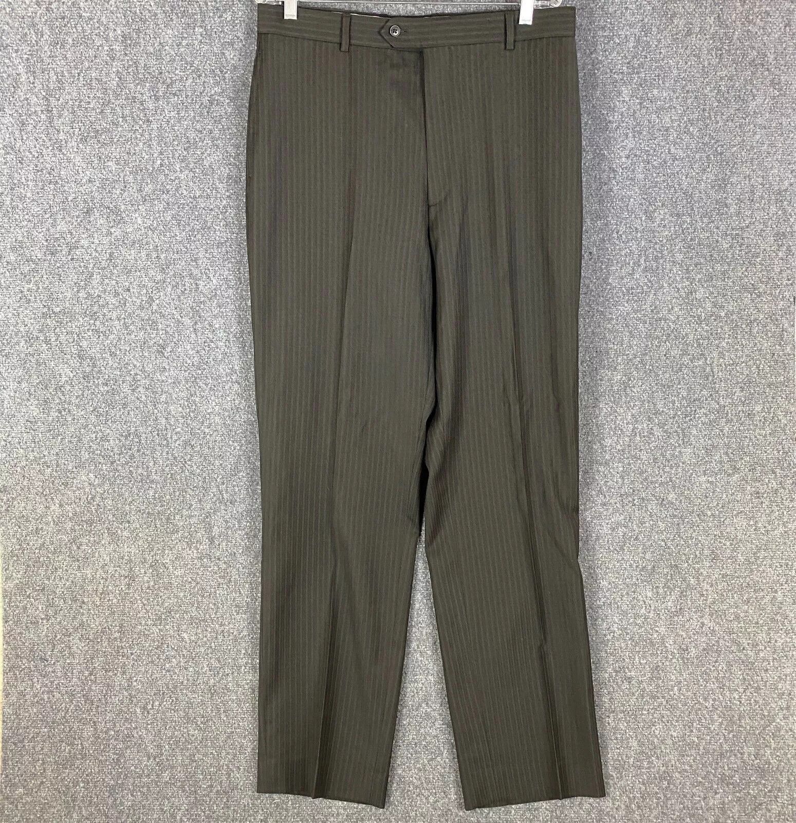Wilke-Rodriguez Wilke Rodriguez Slacks Men's 42/36 Wool Striped Dress Pants Size US 42 / EU 58 - 1 Thumbnail