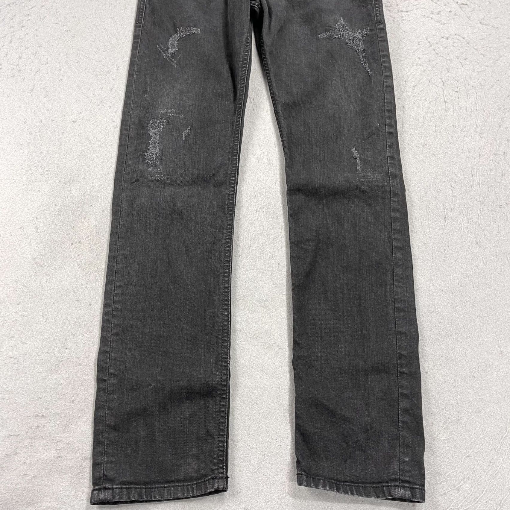 Diesel Diesel Jeans Slim 27x30 Black Distressed Denim DNA 5-Pocket Boys? Size US 27 - 3 Thumbnail