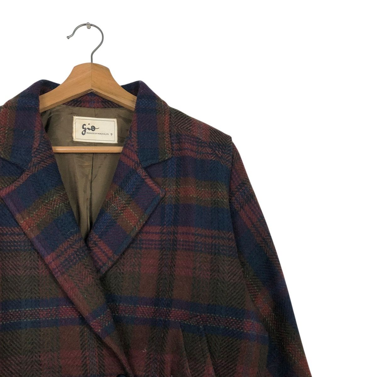 Japanese Brand 🔥VINTAGE WOOL BOMBER JACKET PARACHUTE DESIGN TARTAN GIO Size US M / EU 48-50 / 2 - 8 Thumbnail