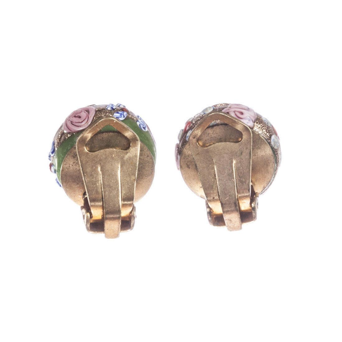 Designer Venetian Cake Glass Earrings Size ONE SIZE - 4 Thumbnail