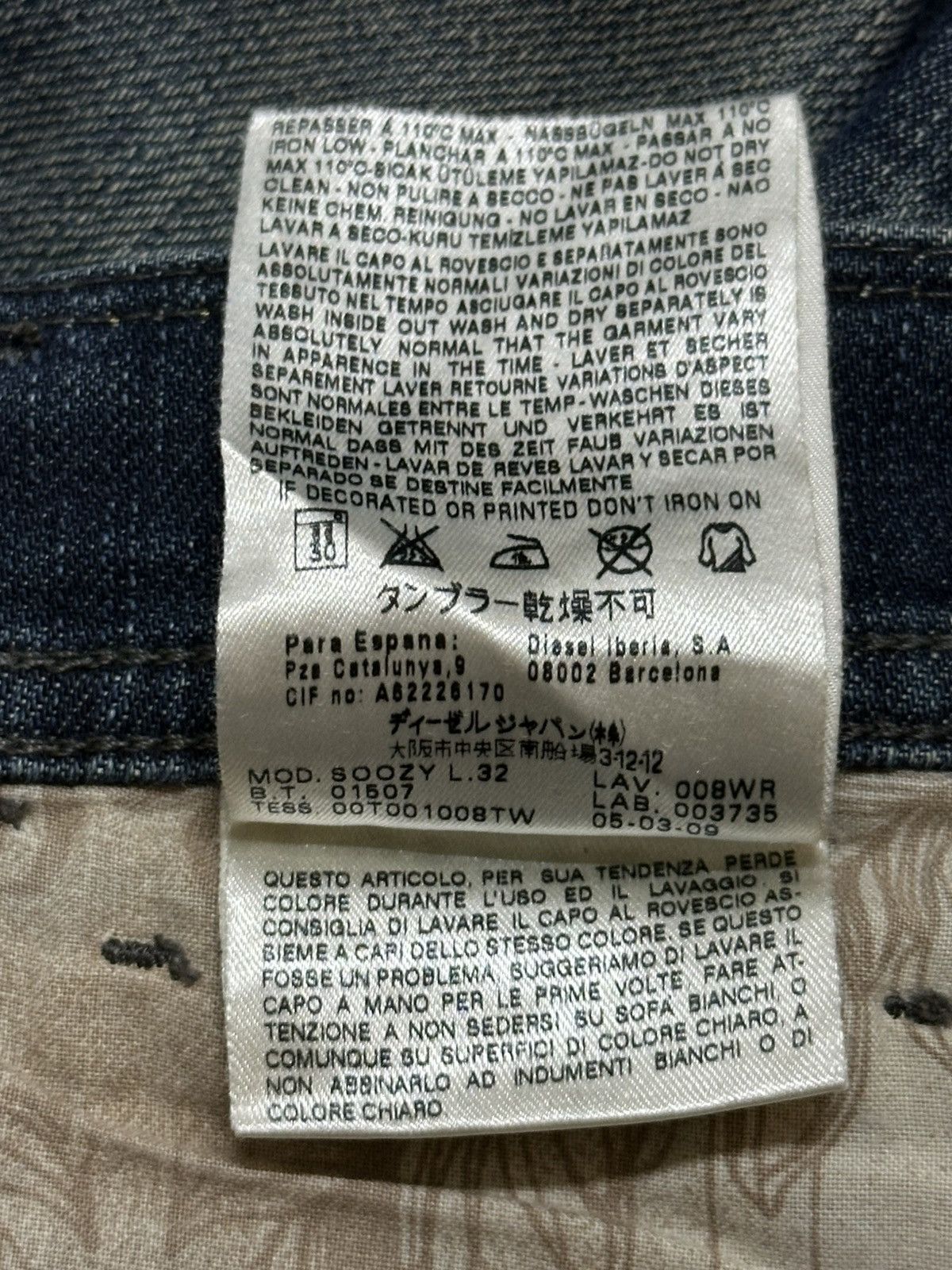 Diesel Vintage Diesel Industry Blue Faded Wash Style Jeans Size US 31 - 11 Thumbnail
