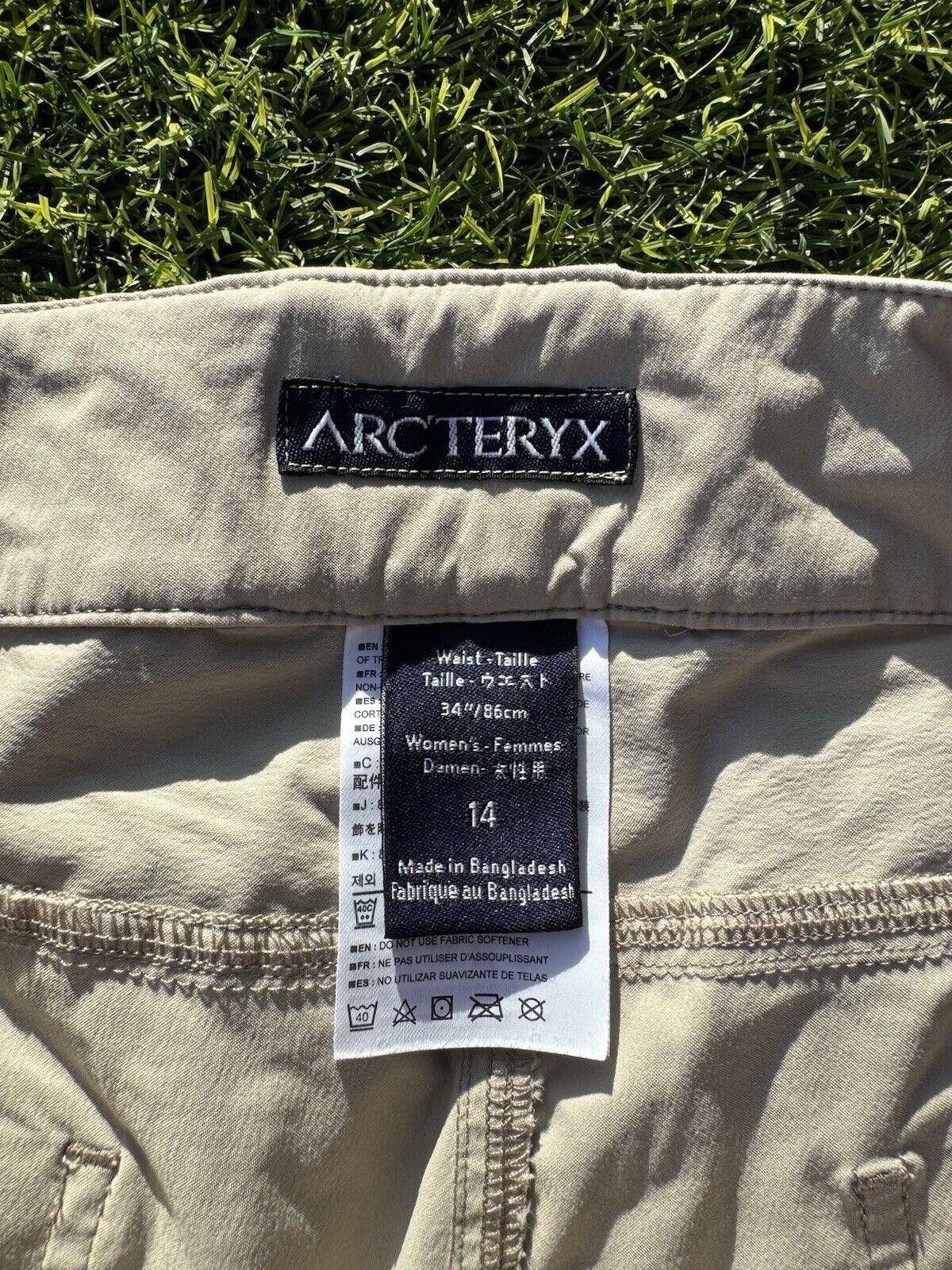 Arc'teryx Arcteryx Womens Pants Nylon Hiking Outdoors Khaki Tan sz 14 Size 36" / US 14 / IT 50 - 5 Thumbnail