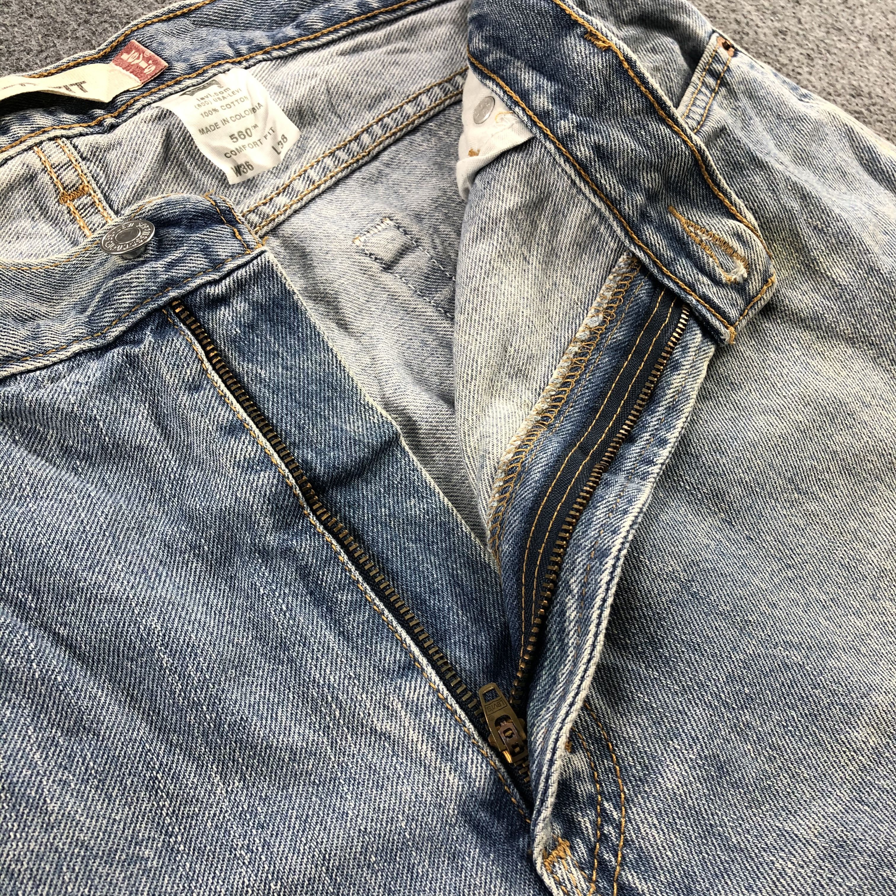 Levi's Vintage Light Wash Levis 560 Jeans-J2116 Size US 36 / EU 52 - 8 Thumbnail