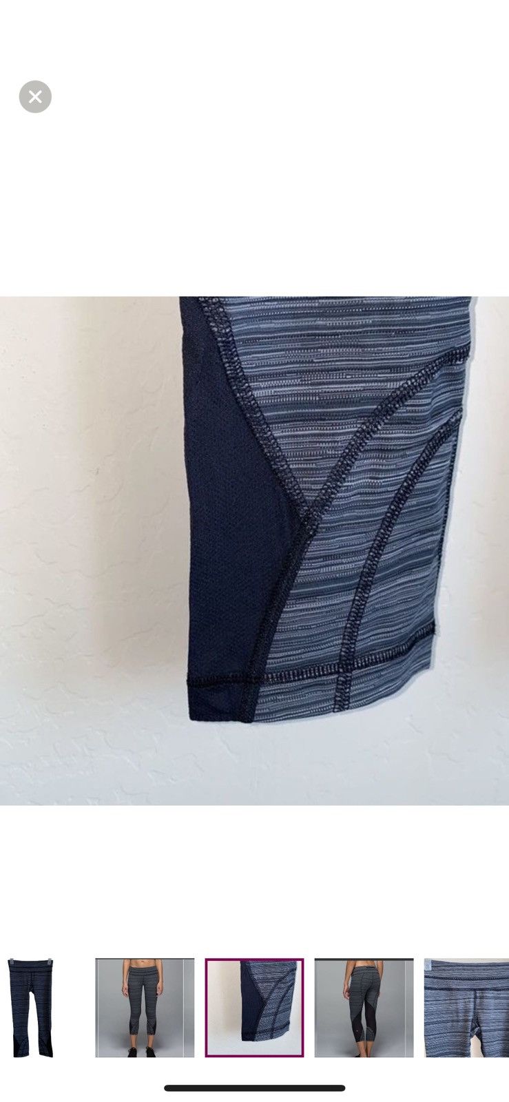 Lululemon Lululemon run inspire crop II Leggings with mesh size 4 Size 27" / US 4 / IT 40 - 2 Thumbnail