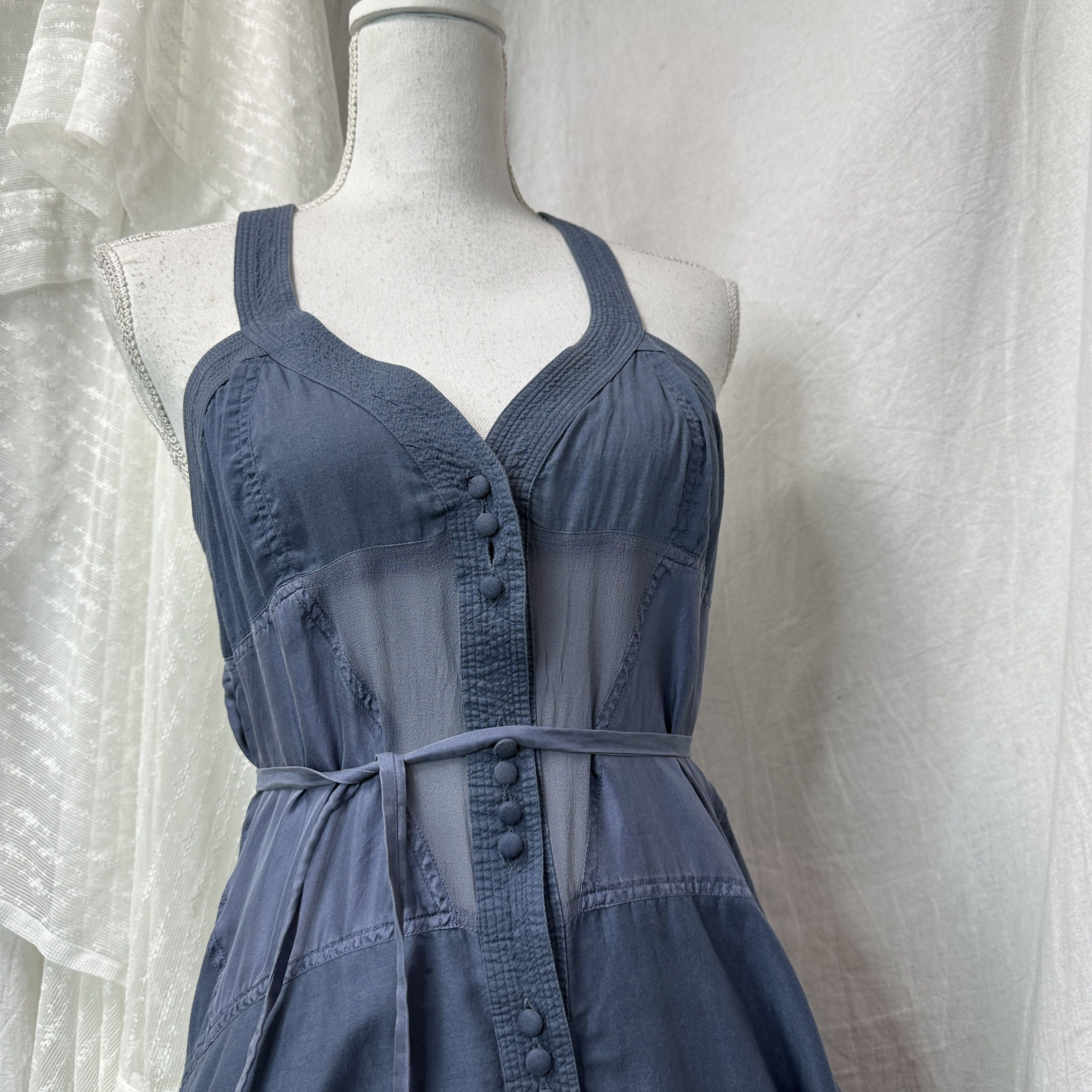 Armani Vintage Silk Preppy Old Money Armani Dress Y2K Size S / US 4 / IT 40 - 2 Thumbnail