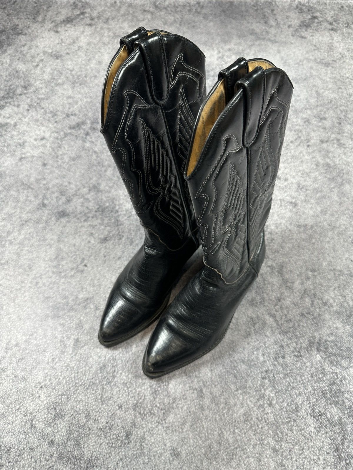 Vintage Y2K Vintage Leather Cowboy High Boots Streetwear Rare USA 36 Size US 6 / IT 36 - 2 Thumbnail