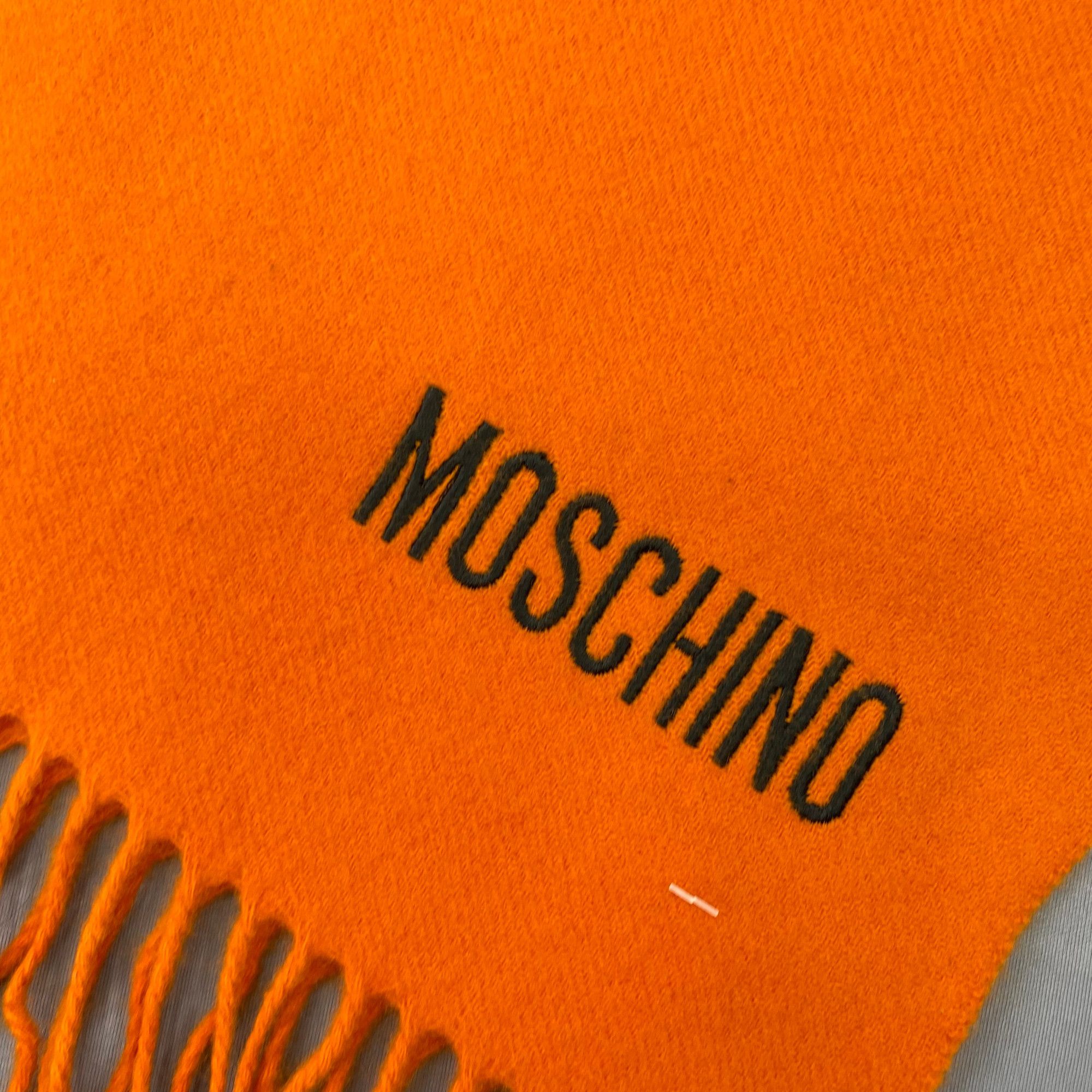 Moschino Vintage Moschino Scarf Muffler Wool Winter Fringe Scarves Size ONE SIZE - 4 Thumbnail