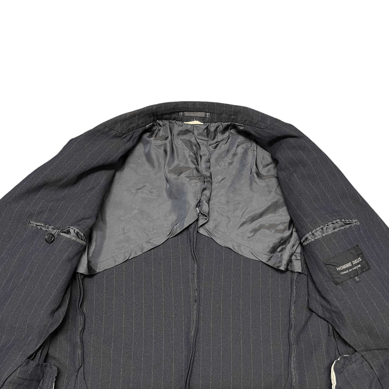 Comme des Garcons Homme Deux AD2016 Comme Des Garcons Homme Deux Striped Balzer Jacket Size US XS / EU 42 / 0 - 7 Thumbnail
