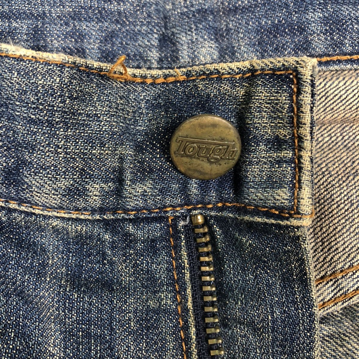 Japanese Brand 🔥Punk Design Distressed Style Denim Jeans Tough Japan Size US 34 / EU 50 - 16 Thumbnail