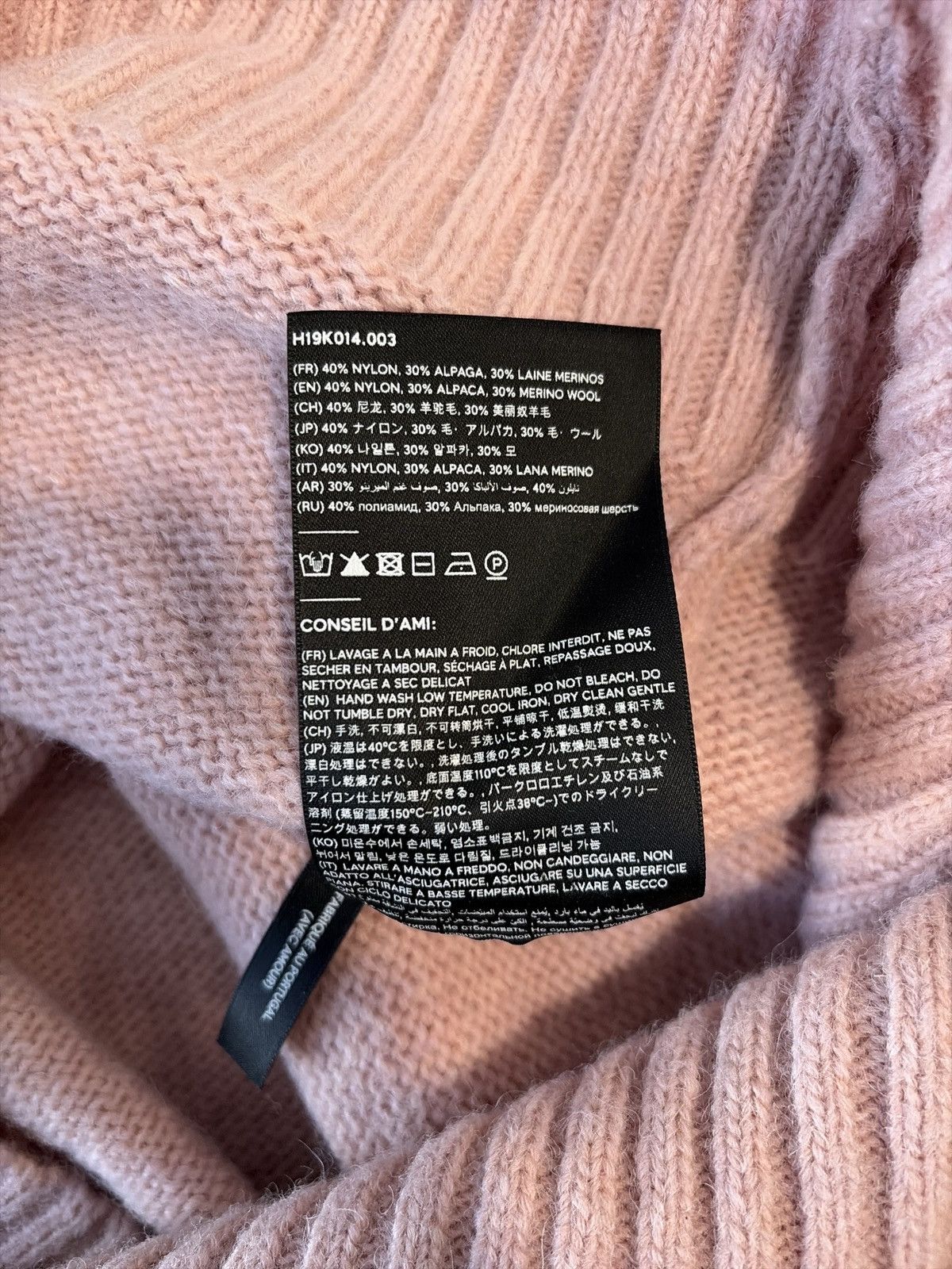 AMI Ami Alexandre Mattuussi pink sweater size Large Size US L / EU 52-54 / 3 - 4 Thumbnail