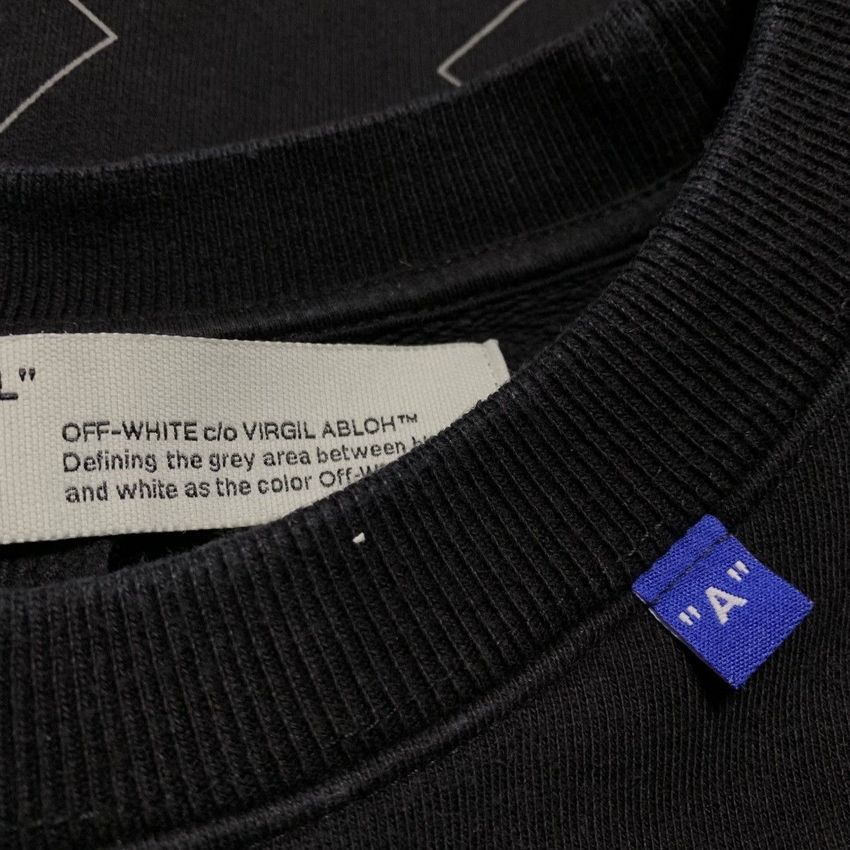 Off-White Off White Large Outline Arrows Black Sweatshirt Crewneck Size US L / EU 52-54 / 3 - 5 Thumbnail