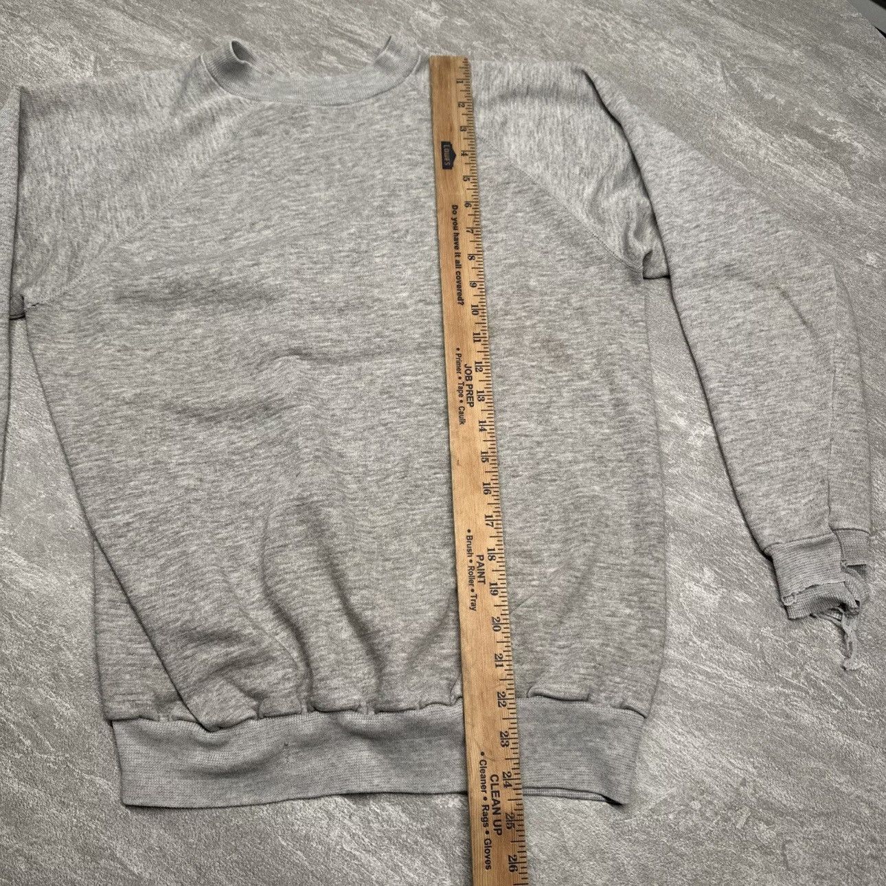 Vintage Vintage 50s 60s Blank Gray Sweatshirt Distressed Thrashed Size US M / EU 48-50 / 2 - 9 Thumbnail