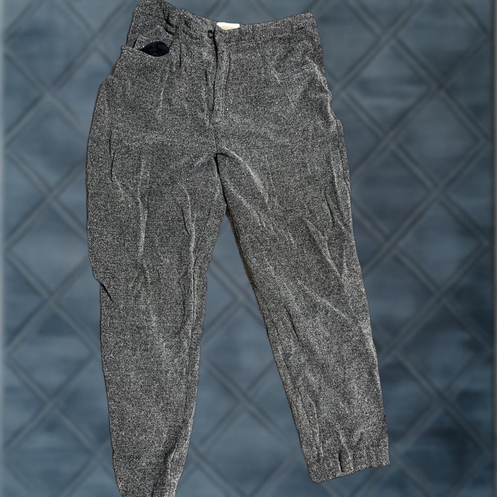 Talbots Talbots Womens Pants Tapered Leg 16 Long Gray Herringbone Career Dress Pants Size 38" / US 16 / IT 52 - 1 Thumbnail