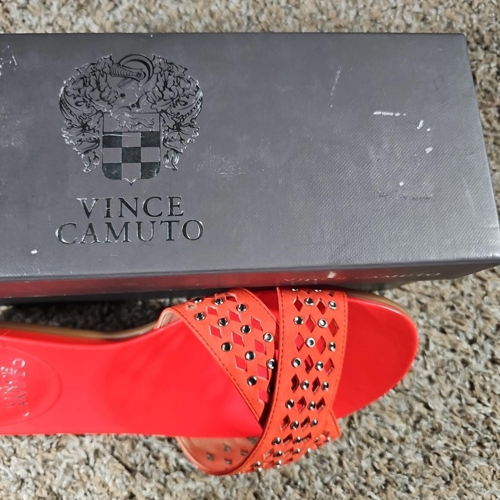 Vince Camuto vince camuto vc-endana blood orange sandals 8.5M NIB Size US 8.5 / IT 38.5 - 2 Thumbnail