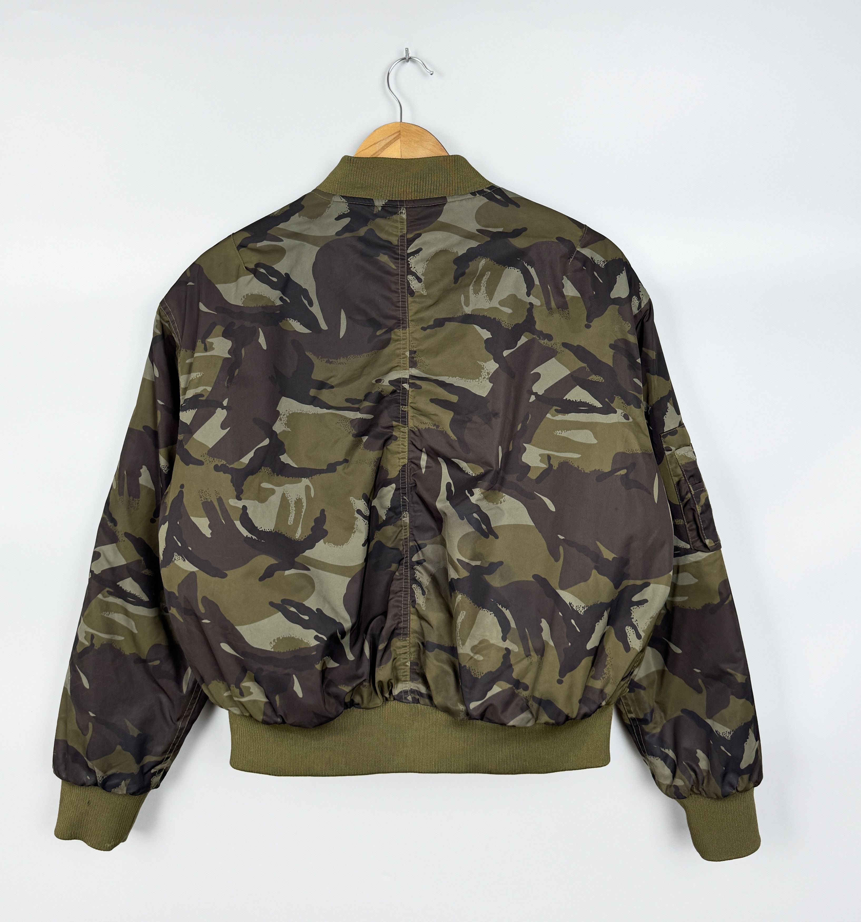 Ganni GANNI Camo Camouflage Womens Bomber Jacket Size S / US 4 / IT 40 - 7 Thumbnail