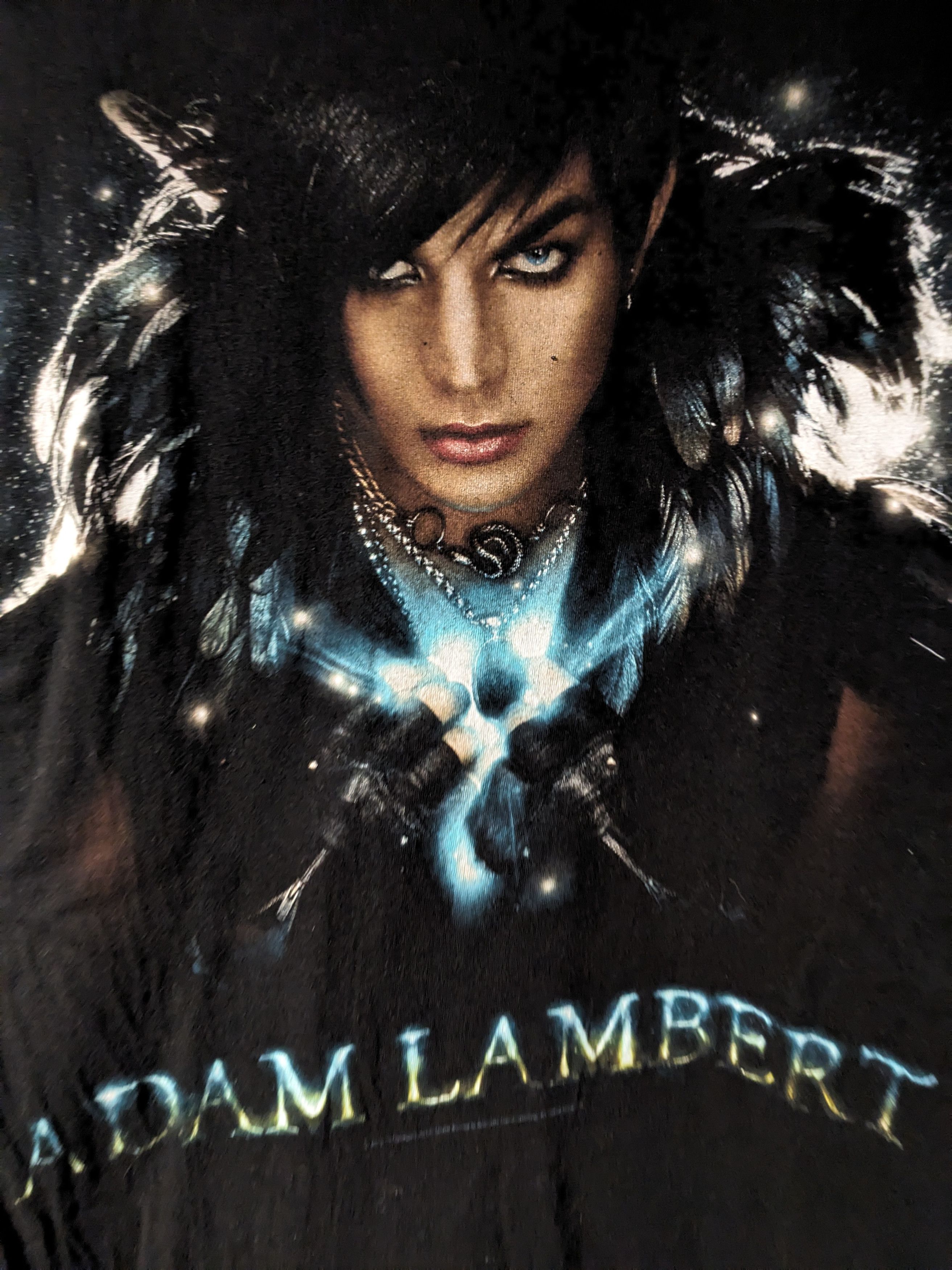 Band Tees Vintage 2010 Adam Lambert American Idol Black Small T-Shirt Size US S / EU 44-46 / 1 - 2 Thumbnail