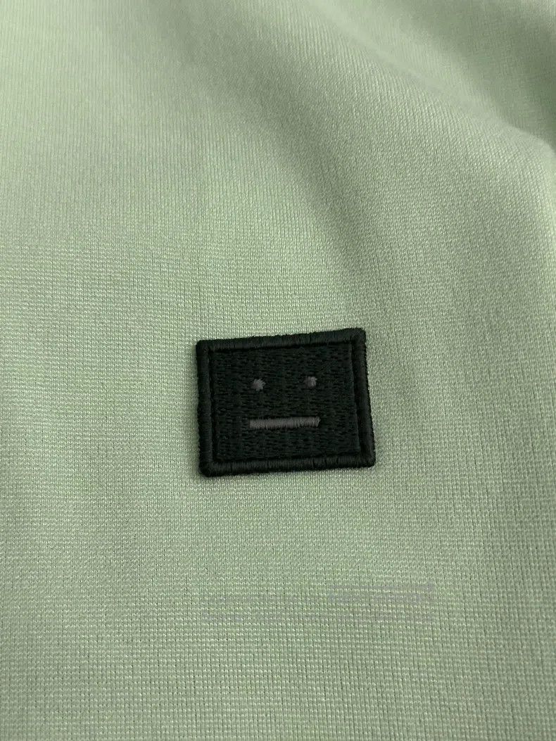 Acne Studios Acne Studios Green and Blue Smiley Collar Short Sleeve T-S Size US S / EU 44-46 / 1 - 4 Thumbnail