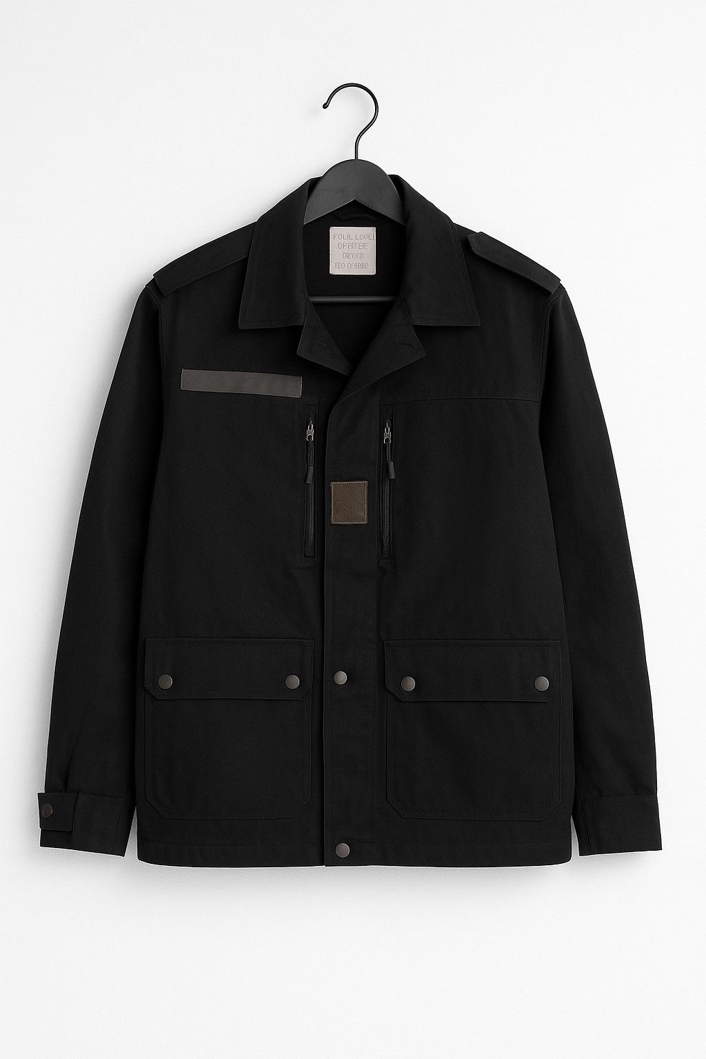 Vintage 1989 Paul Boyé French Military Field Jacket – Black