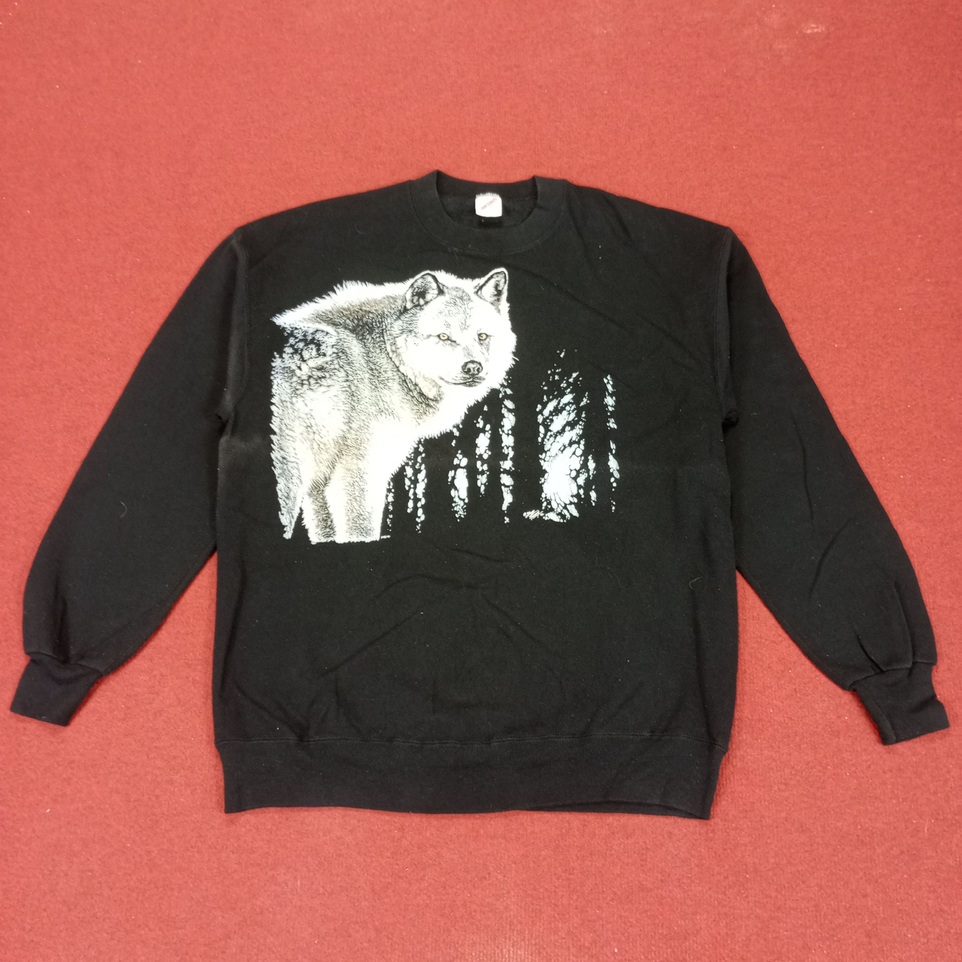 Jerzees × Vintage Animal Habitat Style Streetwear Vintage Sweatshirt Size US M / EU 48-50 / 2 - 1 Thumbnail