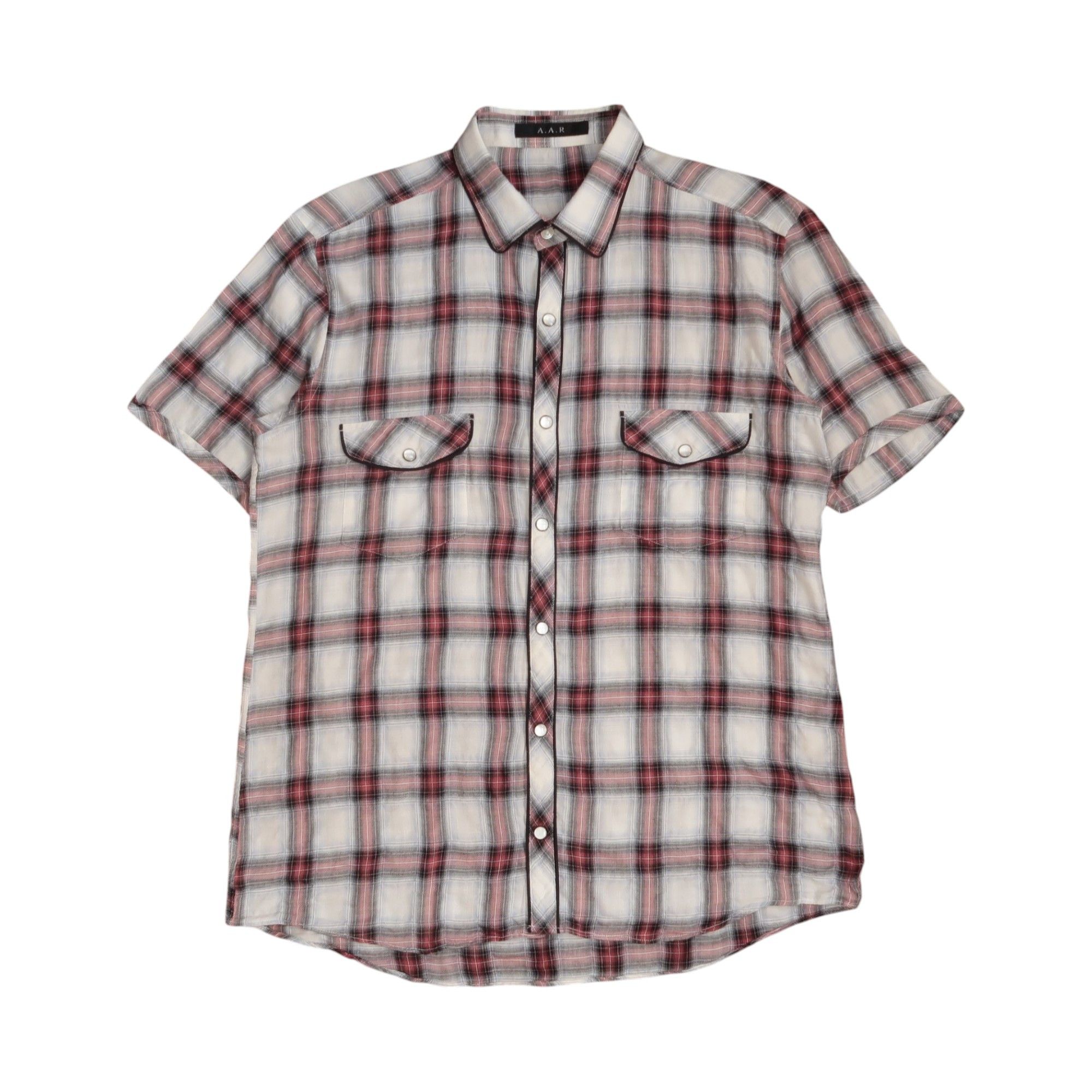 Yohji Yamamoto 90s Yohji Yamamoto AAR Psychedelic Plaid Shirt Size US S / EU 44-46 / 1 - 1 Thumbnail