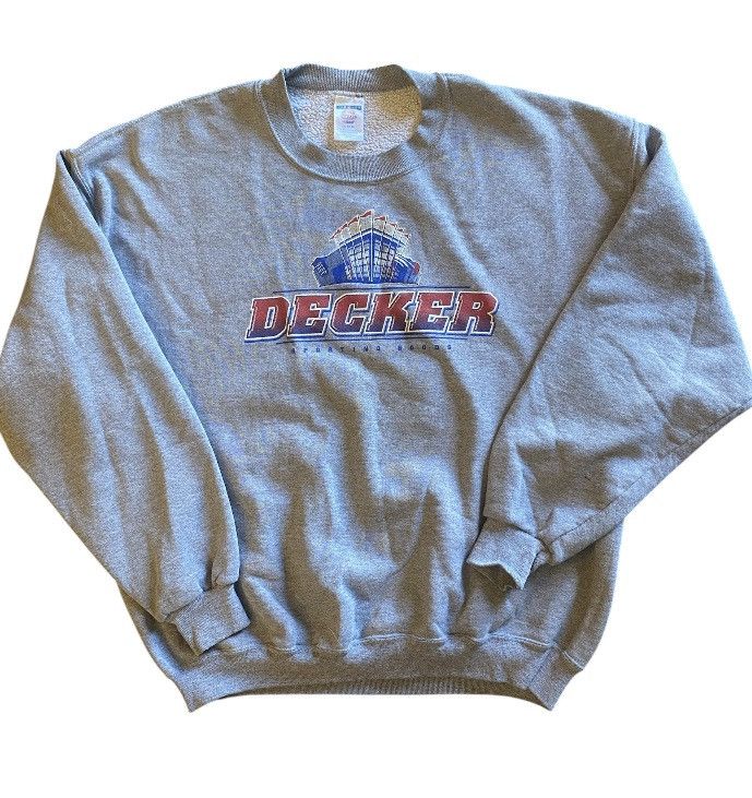 Jerzees × Vintage Vintage Rare Decker Sporting Goods Sweater Size US XL / EU 56 / 4 - 1 Thumbnail